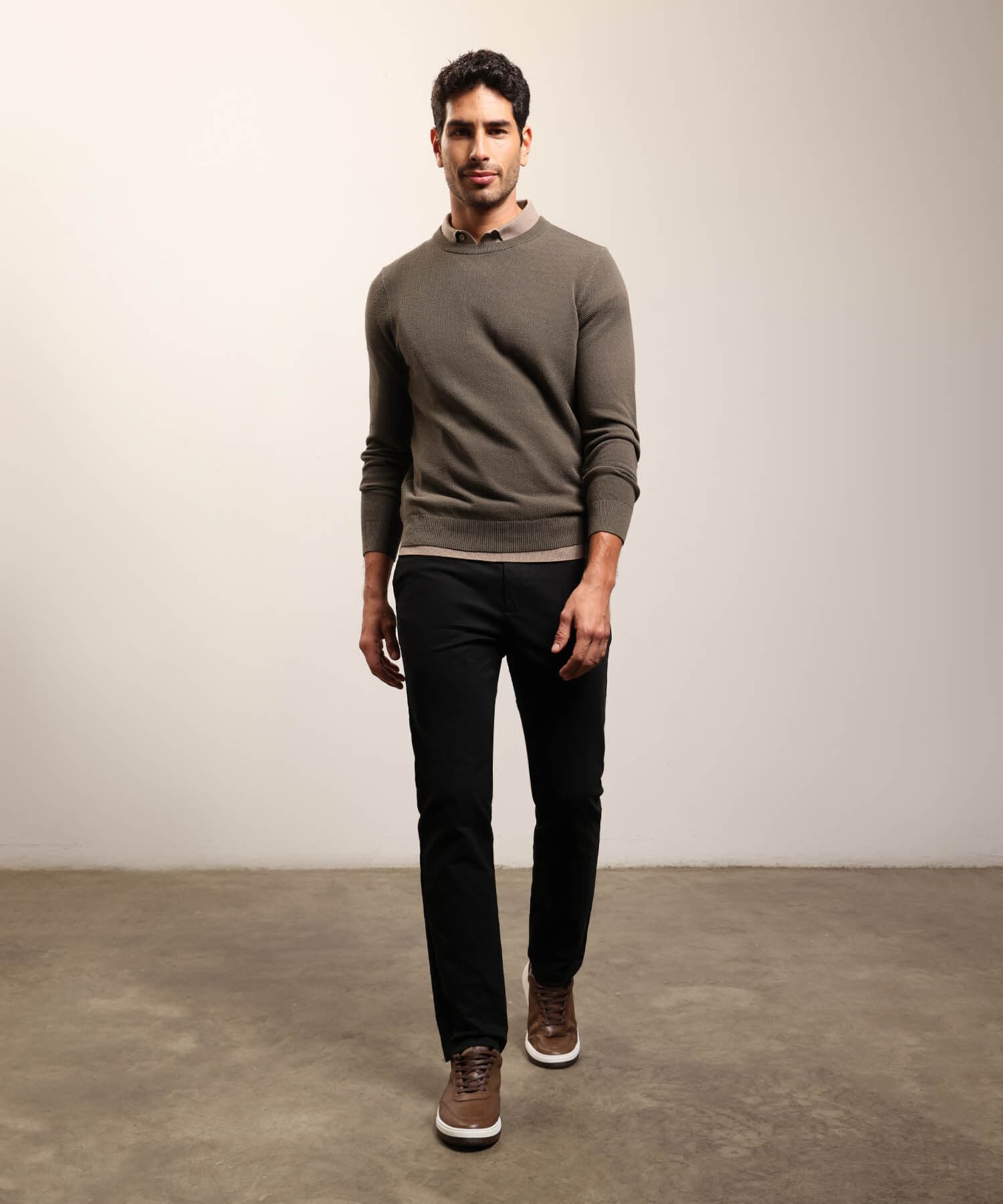 Pantalón Valentina Fluido negro para hombre, vista 2