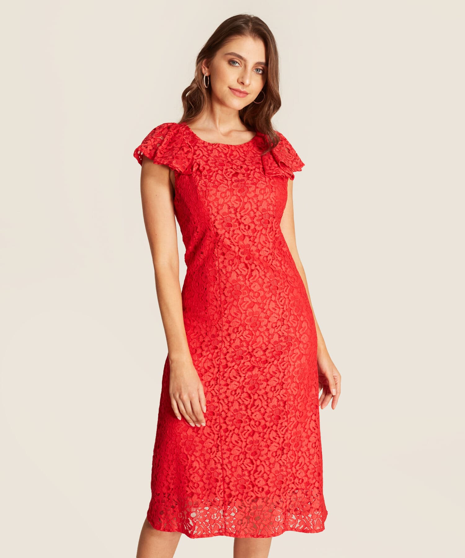 Vestido Valle Natural naranja para mujer, vista 2