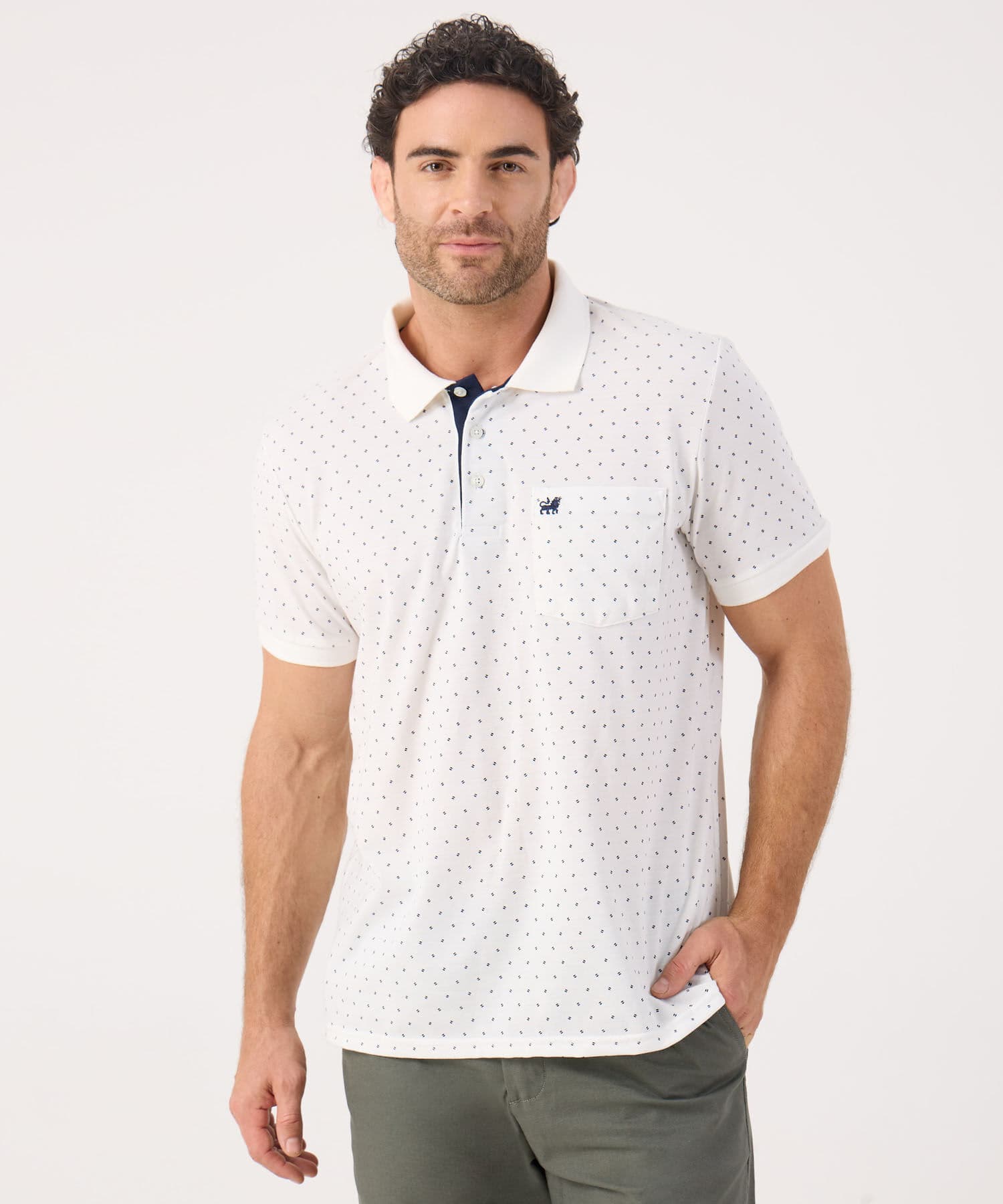 Polo Julieta de Noche blanco para hombre, vista principal
