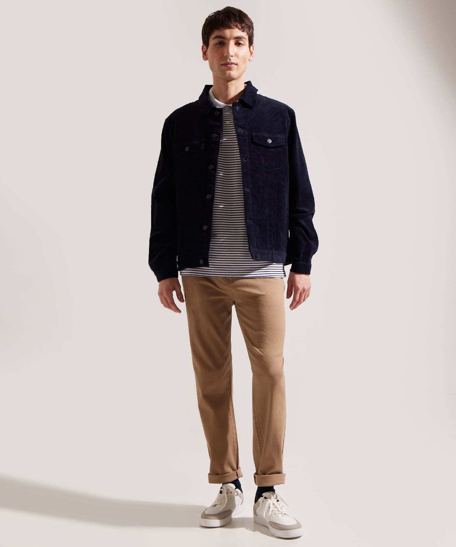 Polo Aura Fluido blanco para hombre, vista 4