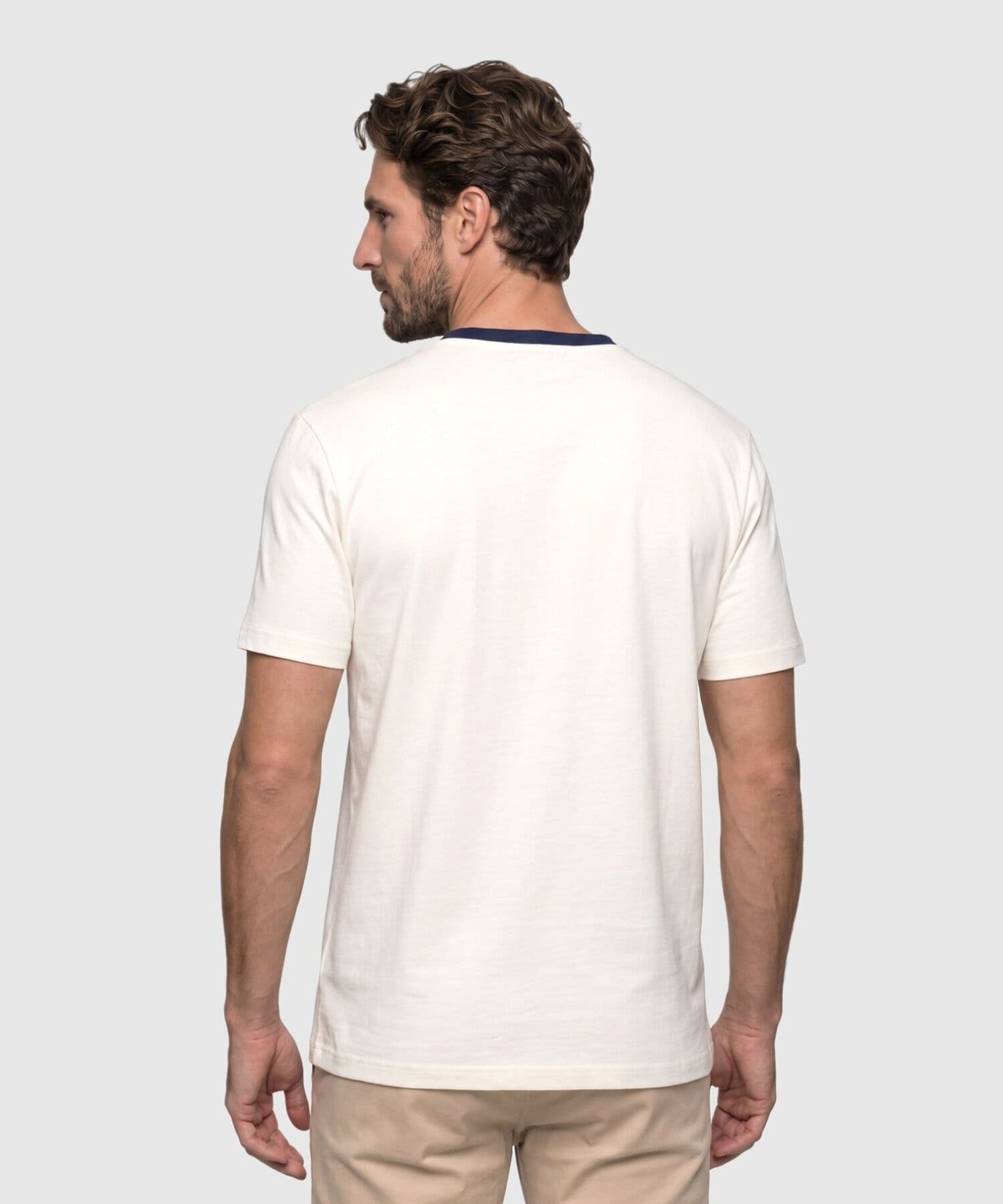 Camiseta Guayacán Edición Lino blanco para hombre, vista 4