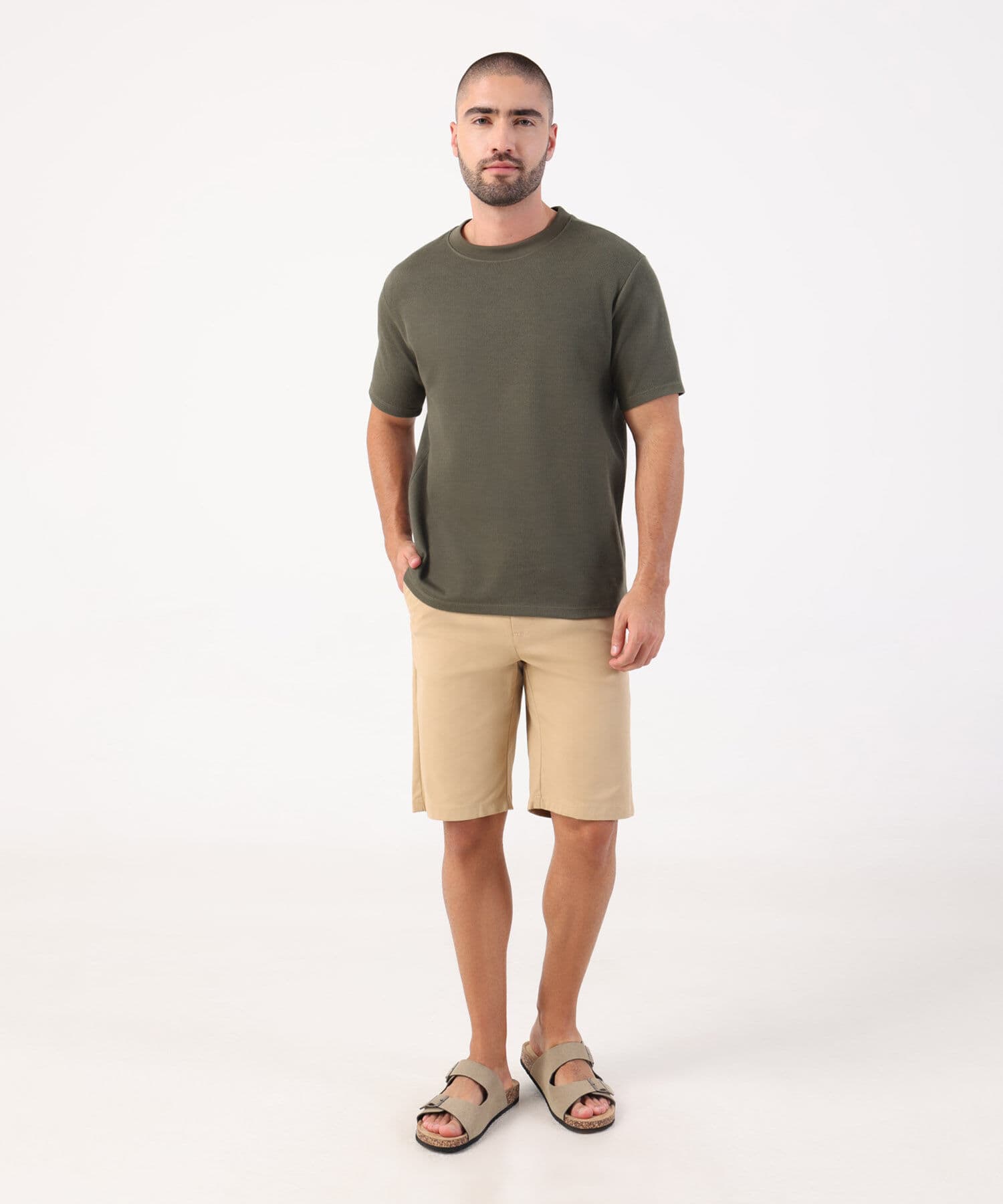 Bermuda Calima Fluido arena para hombre, vista 2
