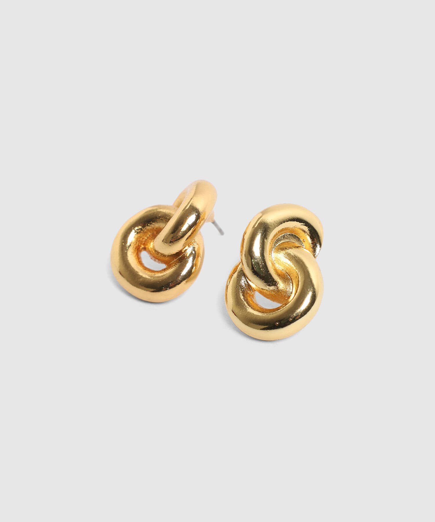 Aretes Carmín de Ciudad dorado para mujer, vista 3
