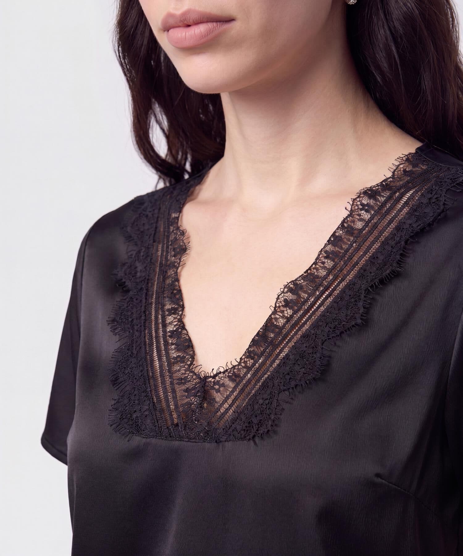 Blusa Río de Noche negro para mujer, vista 3