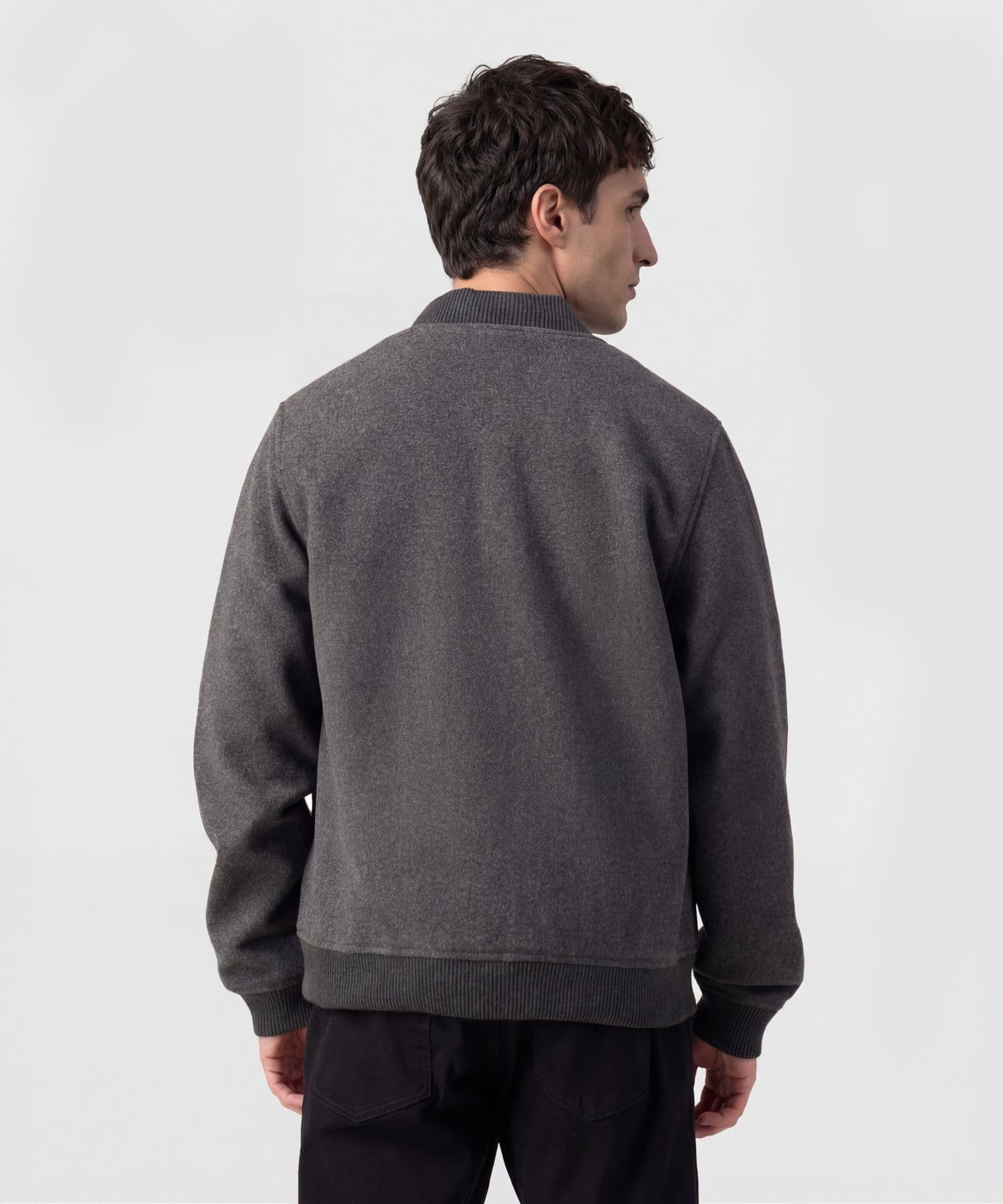 Chaqueta Bahía Fluido gris humo para hombre, vista 3
