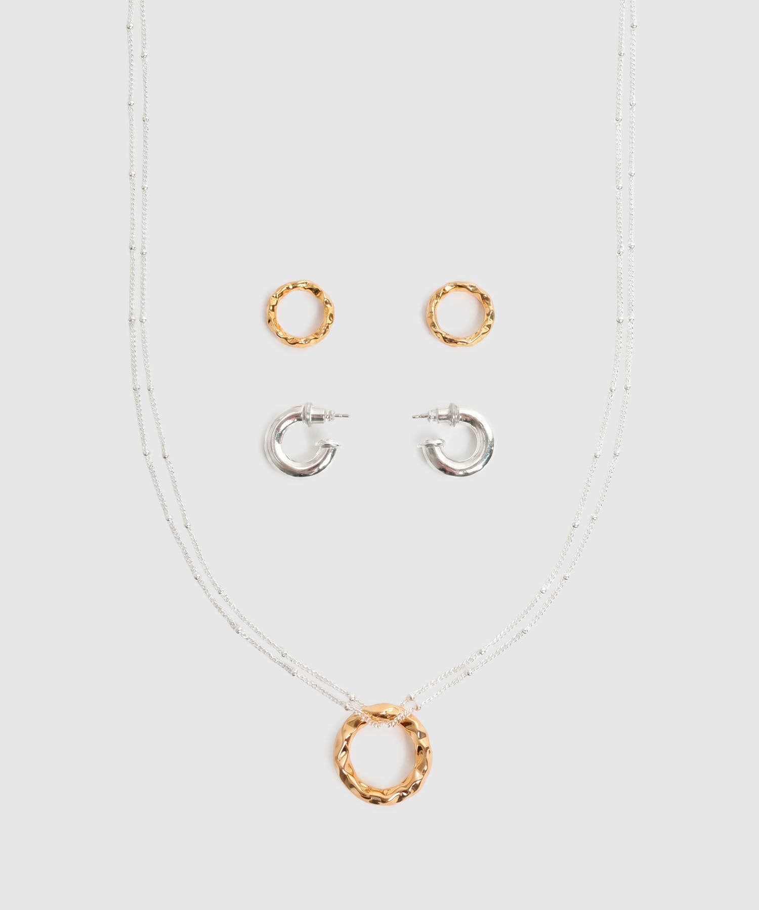 Aretes Selva Contemporáneo vinotinto para mujer, vista principal