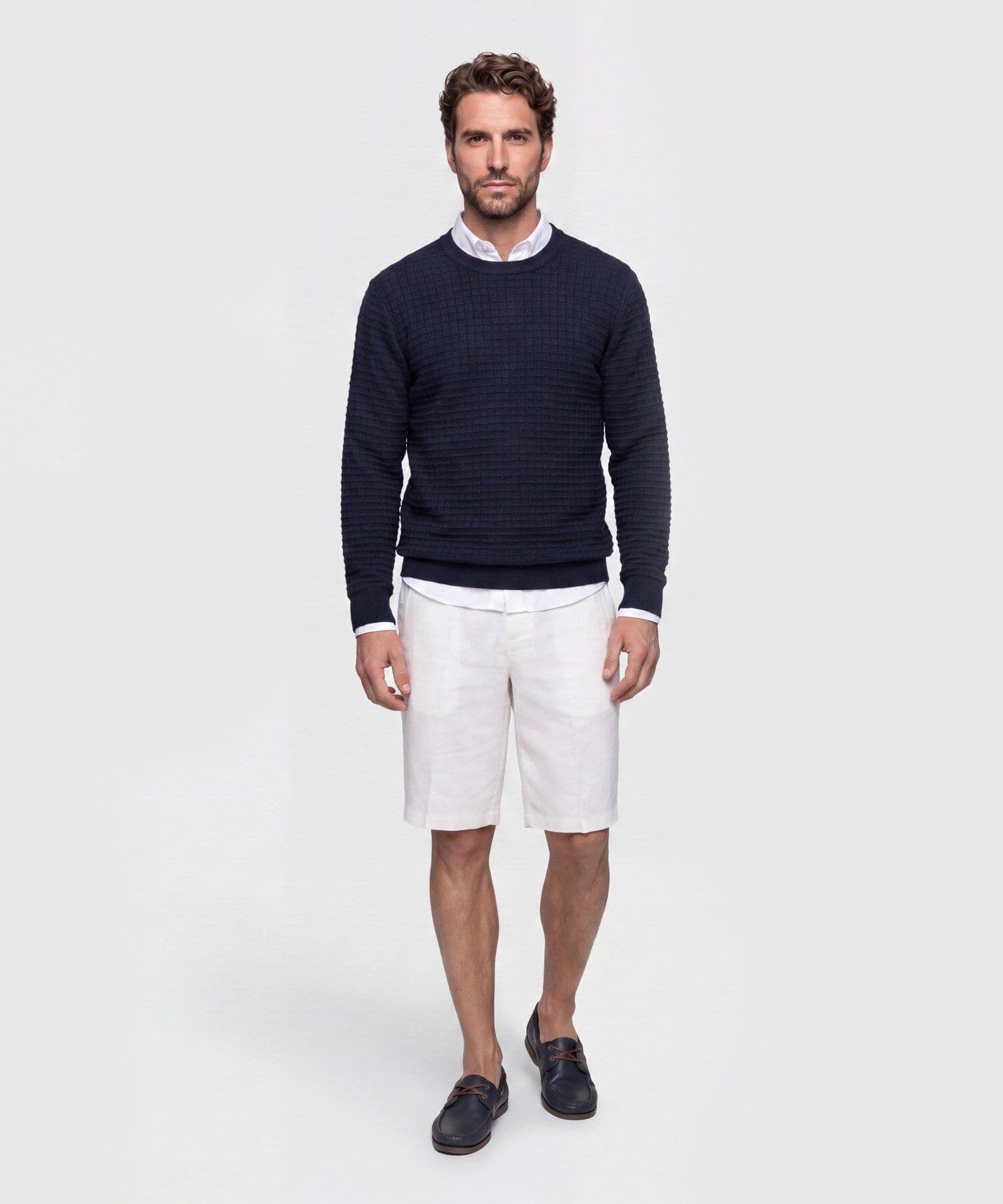 Buzo Siena Esencial azul marino para hombre, vista 2