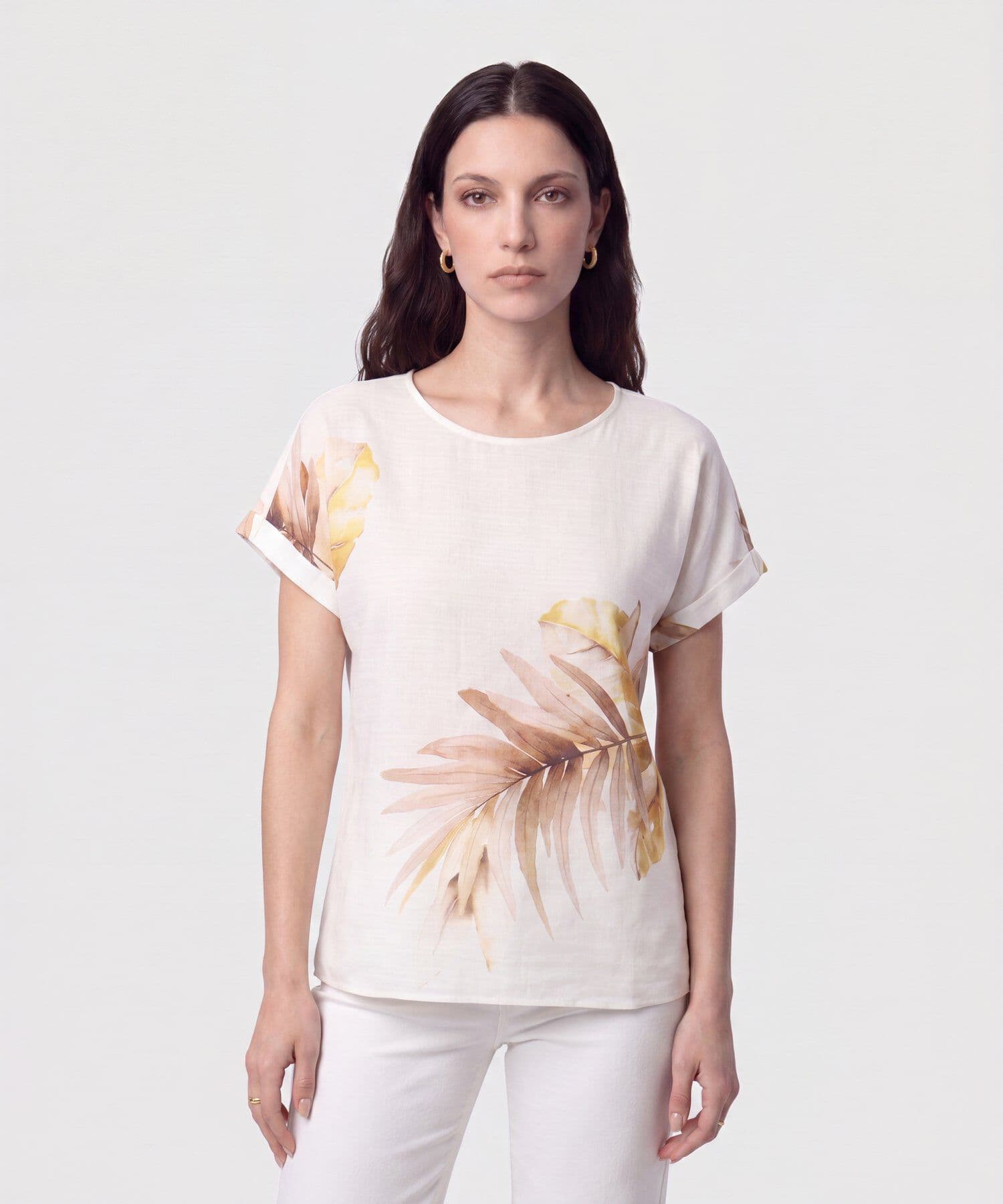 Blusa Palma de Ciudad blanco para mujer, vista principal