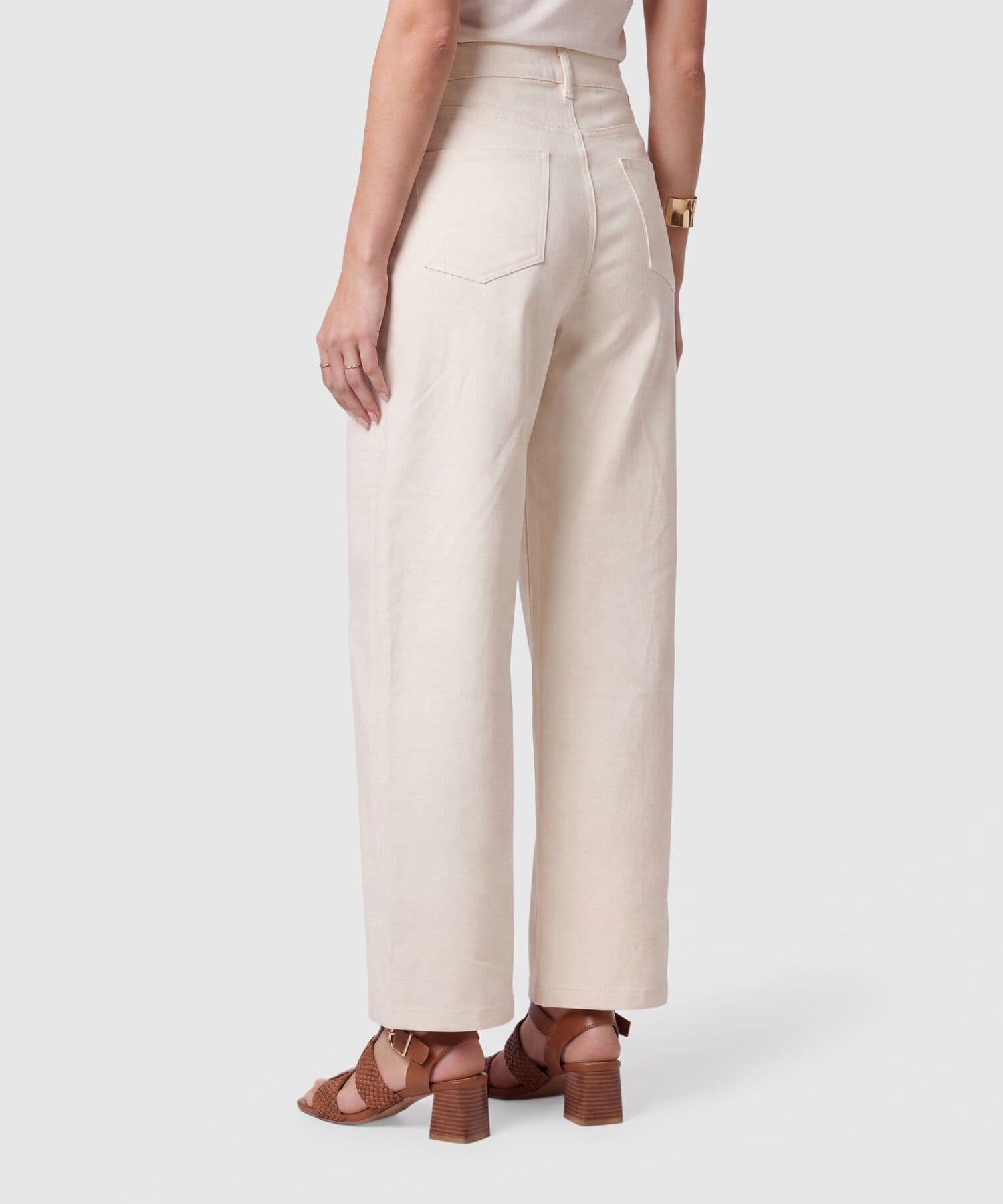 Pantalón Guayacán Fluido gris humo para mujer, vista 4