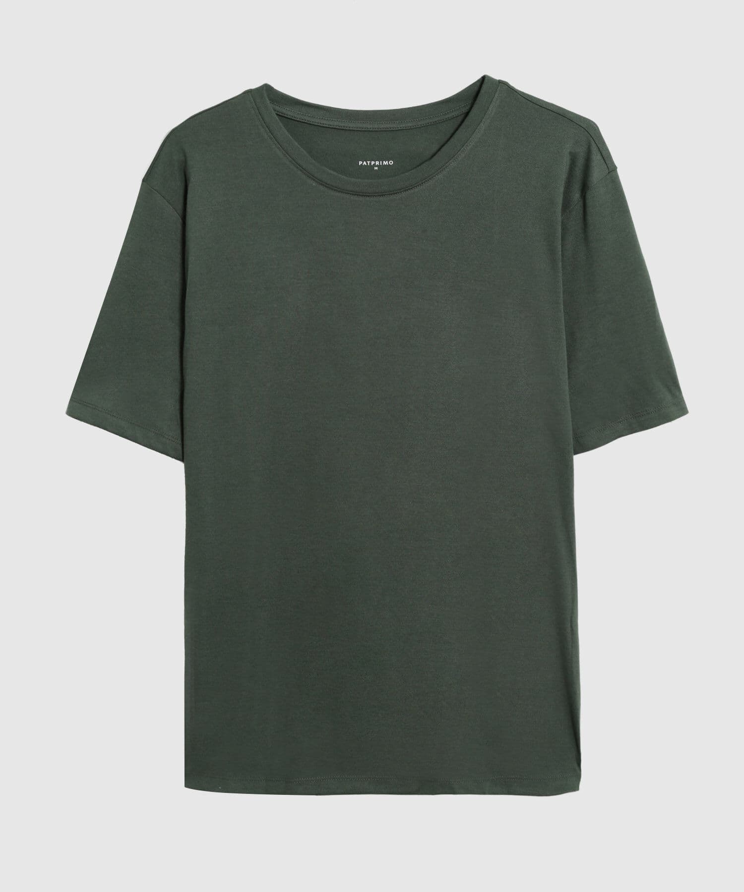 Camiseta Tierra Minimalista verde oliva para hombre, vista 3