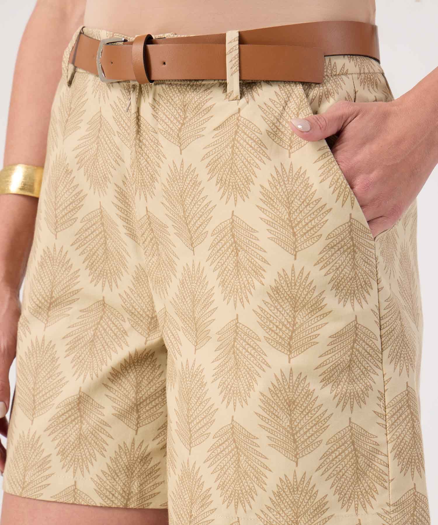 Bermuda Litoral Suave café para mujer, vista 3