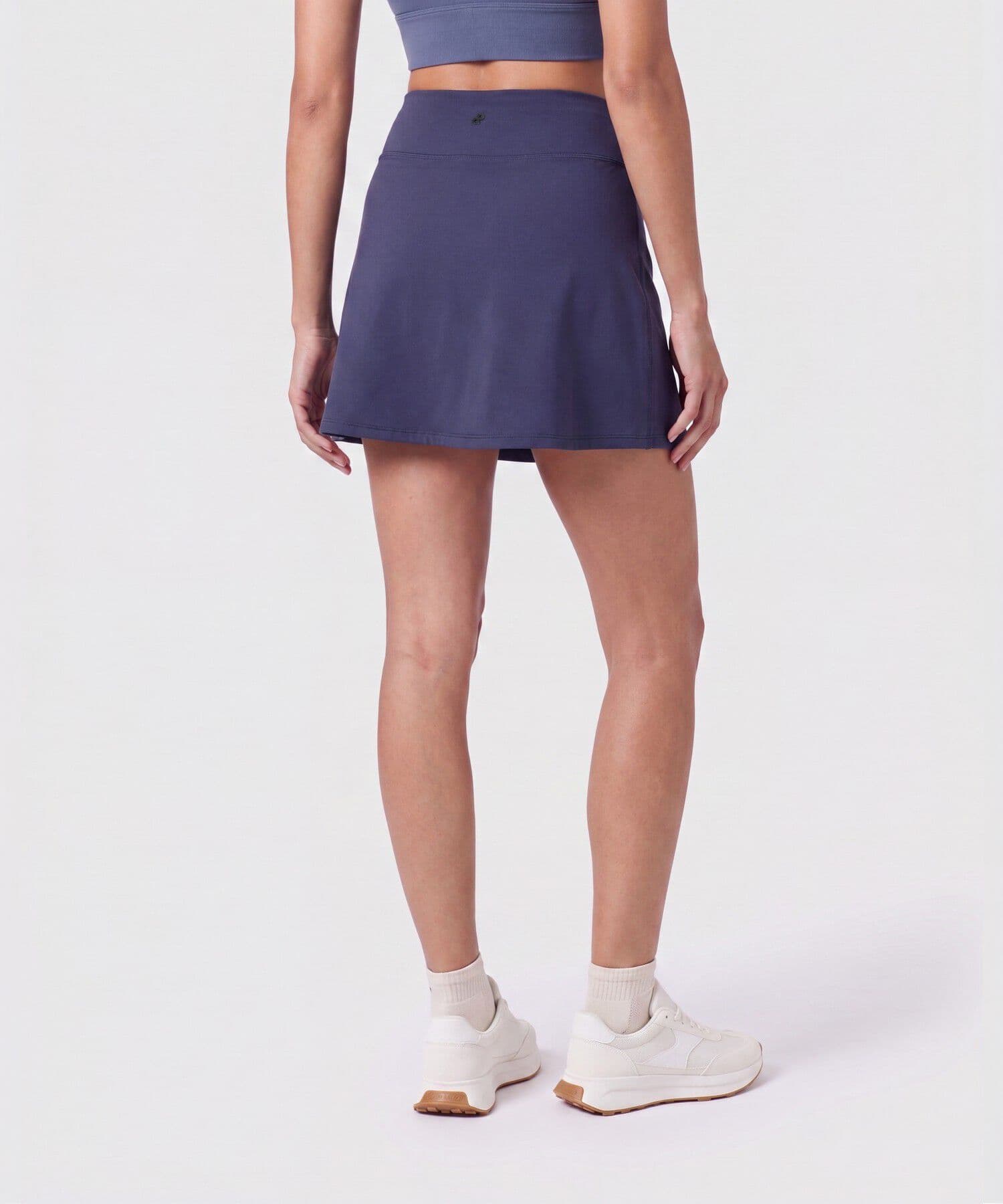 Falda Horizonte Esencial azul marino para mujer, vista 4