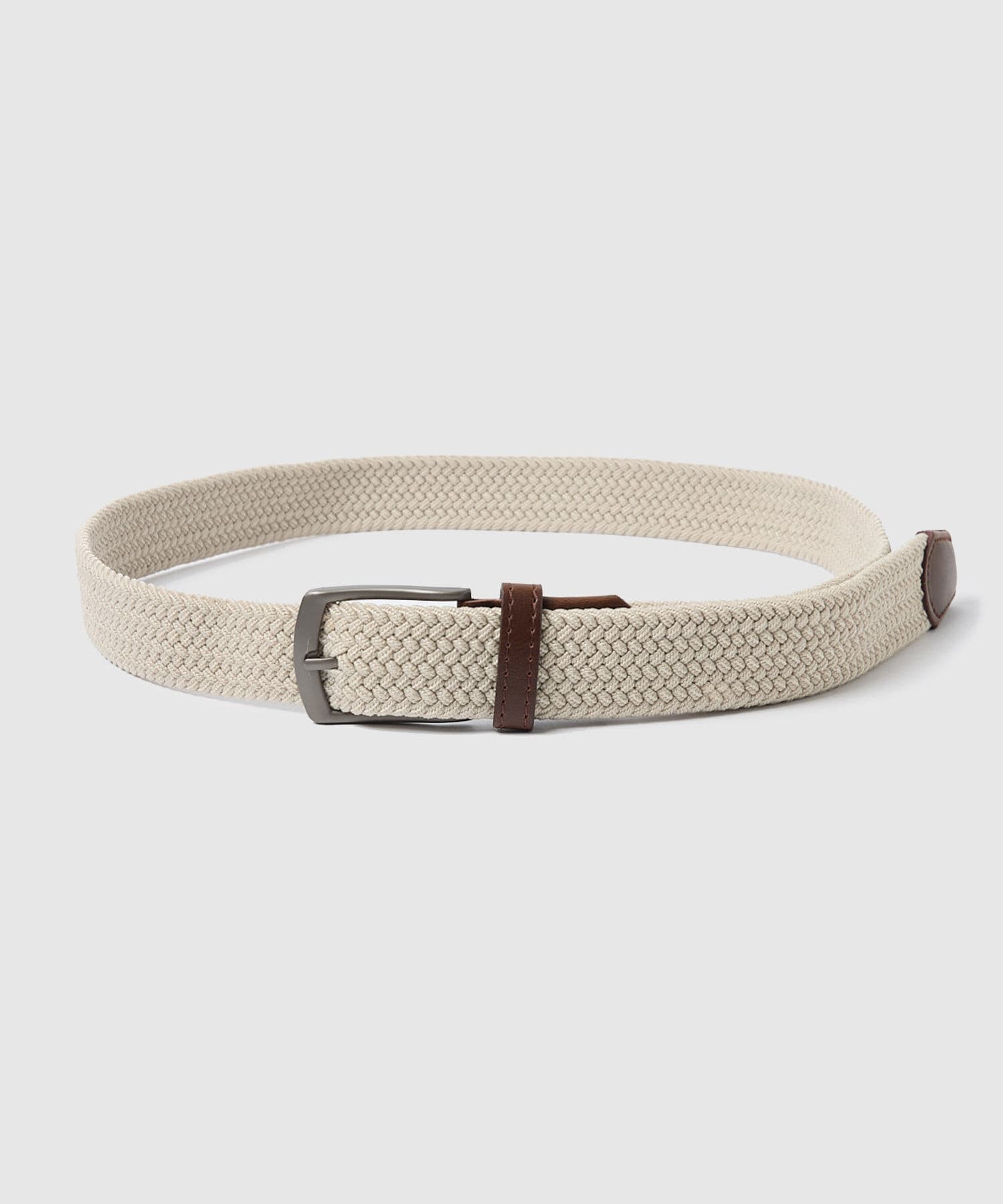 Cinturón Sabana Minimalista marfil para hombre, vista principal