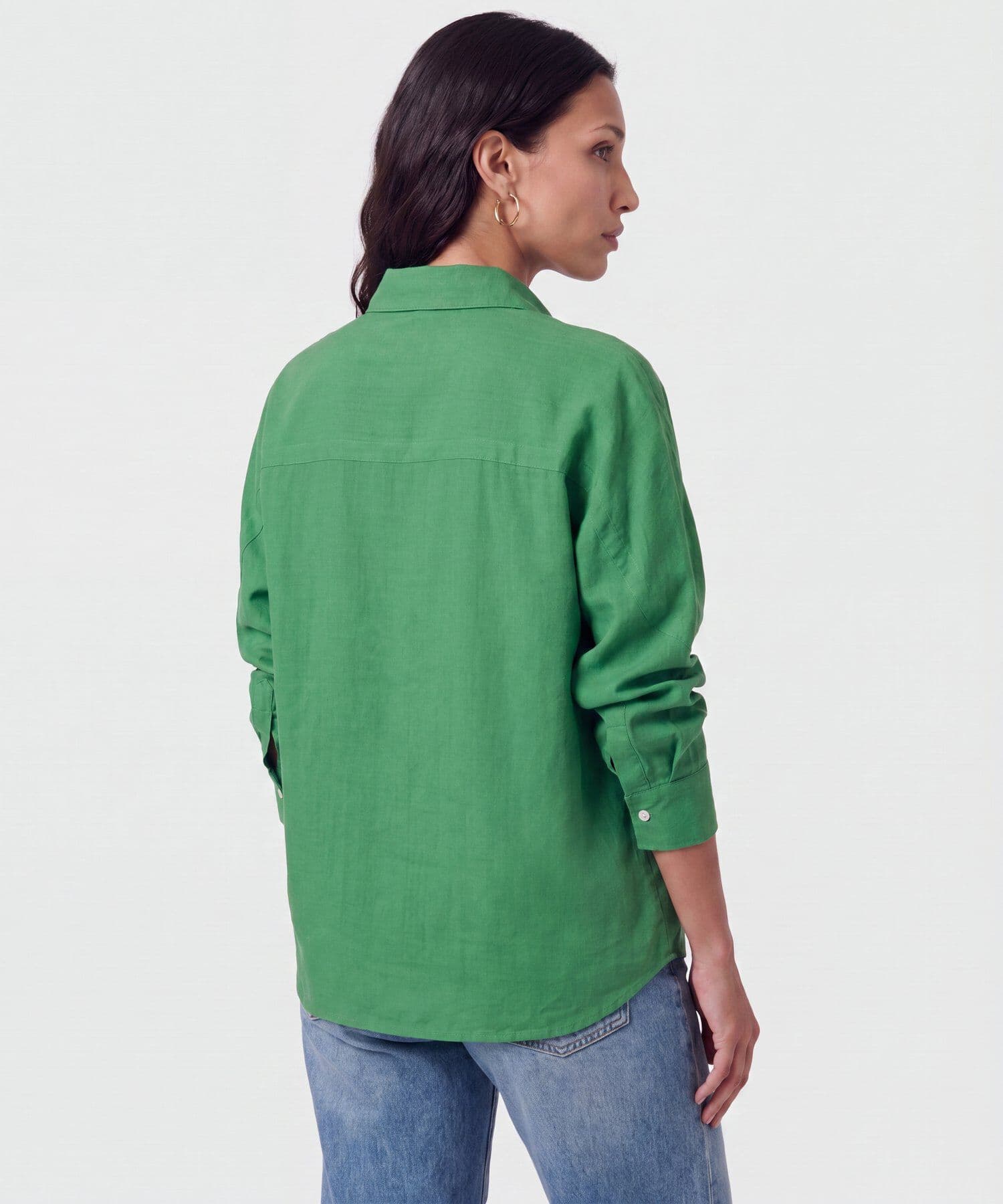 Camisa Niebla Edición Índigo verde oliva para mujer, vista 4
