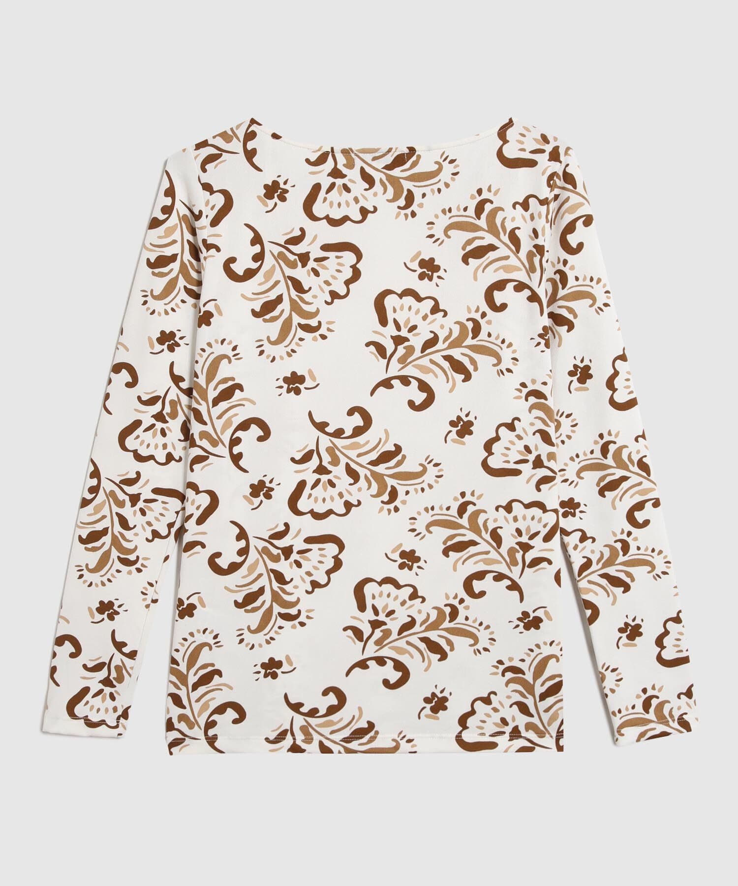 Camiseta Celeste Relajado café para mujer, vista 3