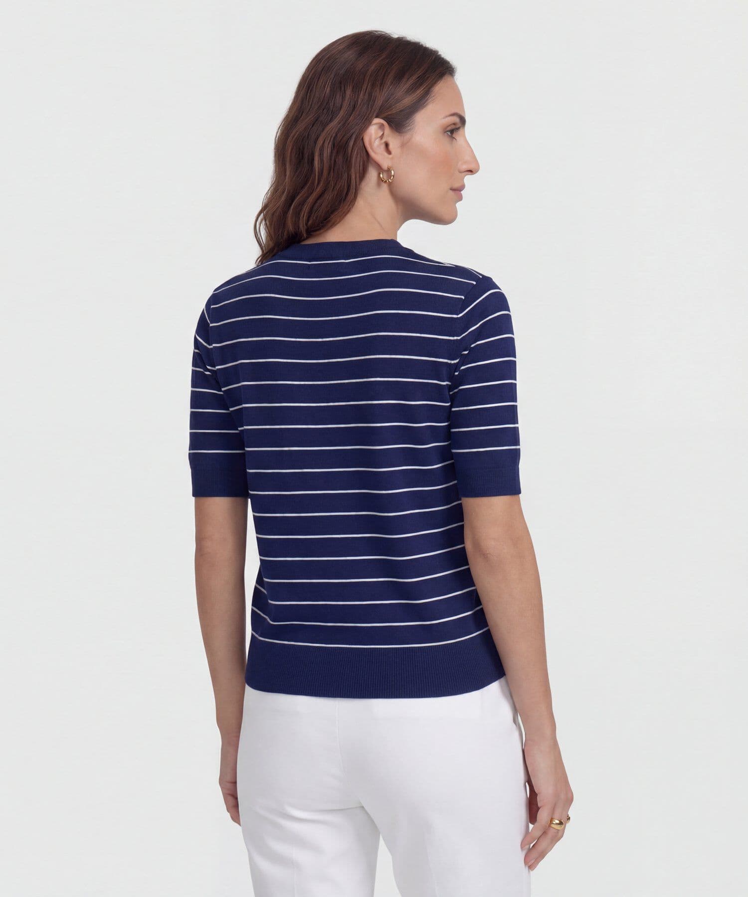 Camiseta Calima Edición Lino azul marino para mujer, vista 4