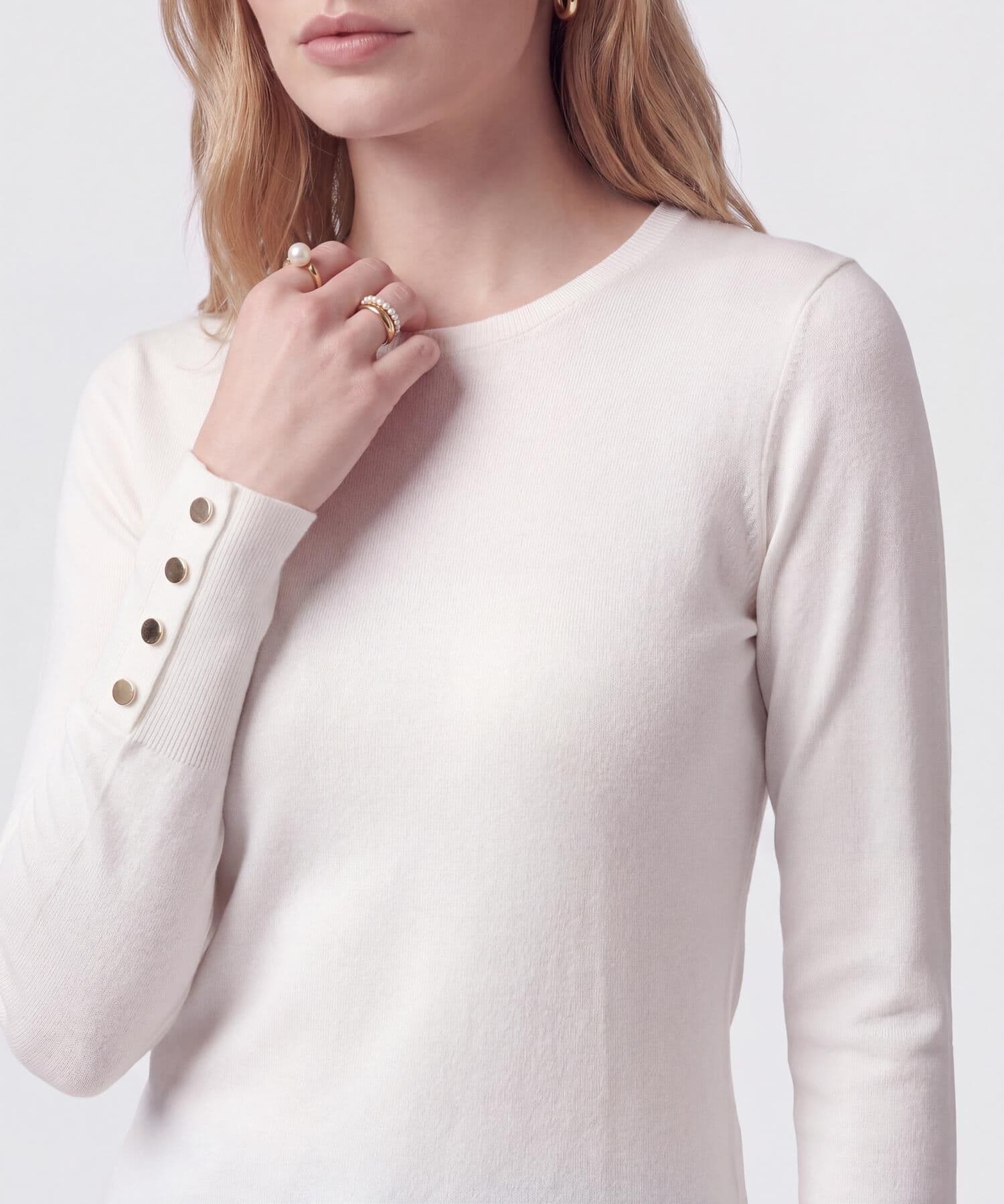 Buzo Encanto Fluido blanco para mujer, vista 3