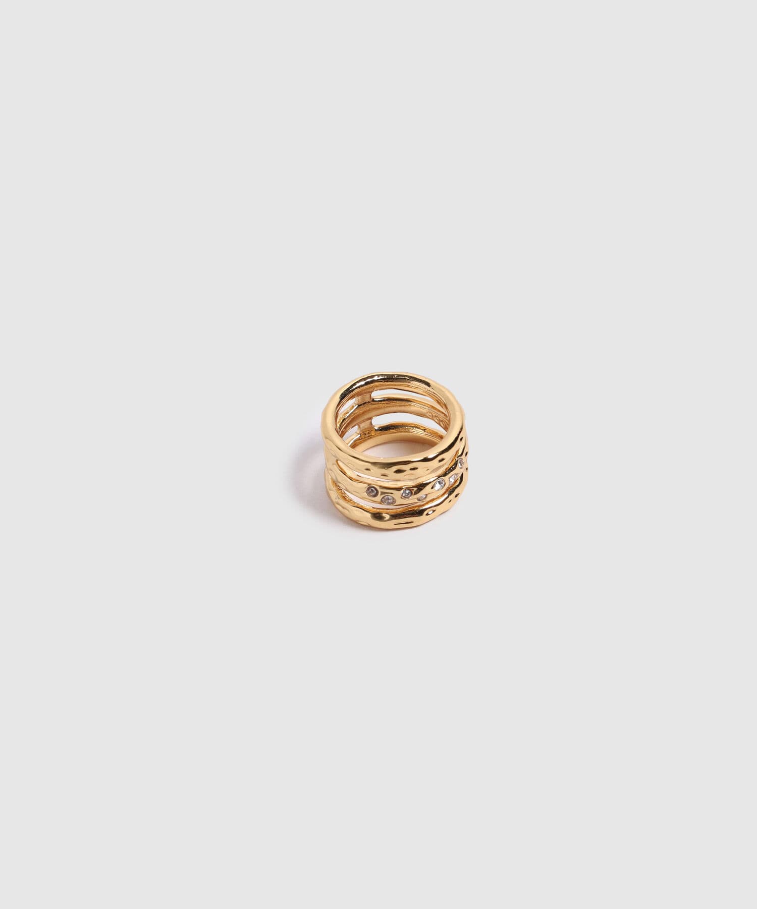 Anillo Alba Esencial dorado para mujer, vista 3