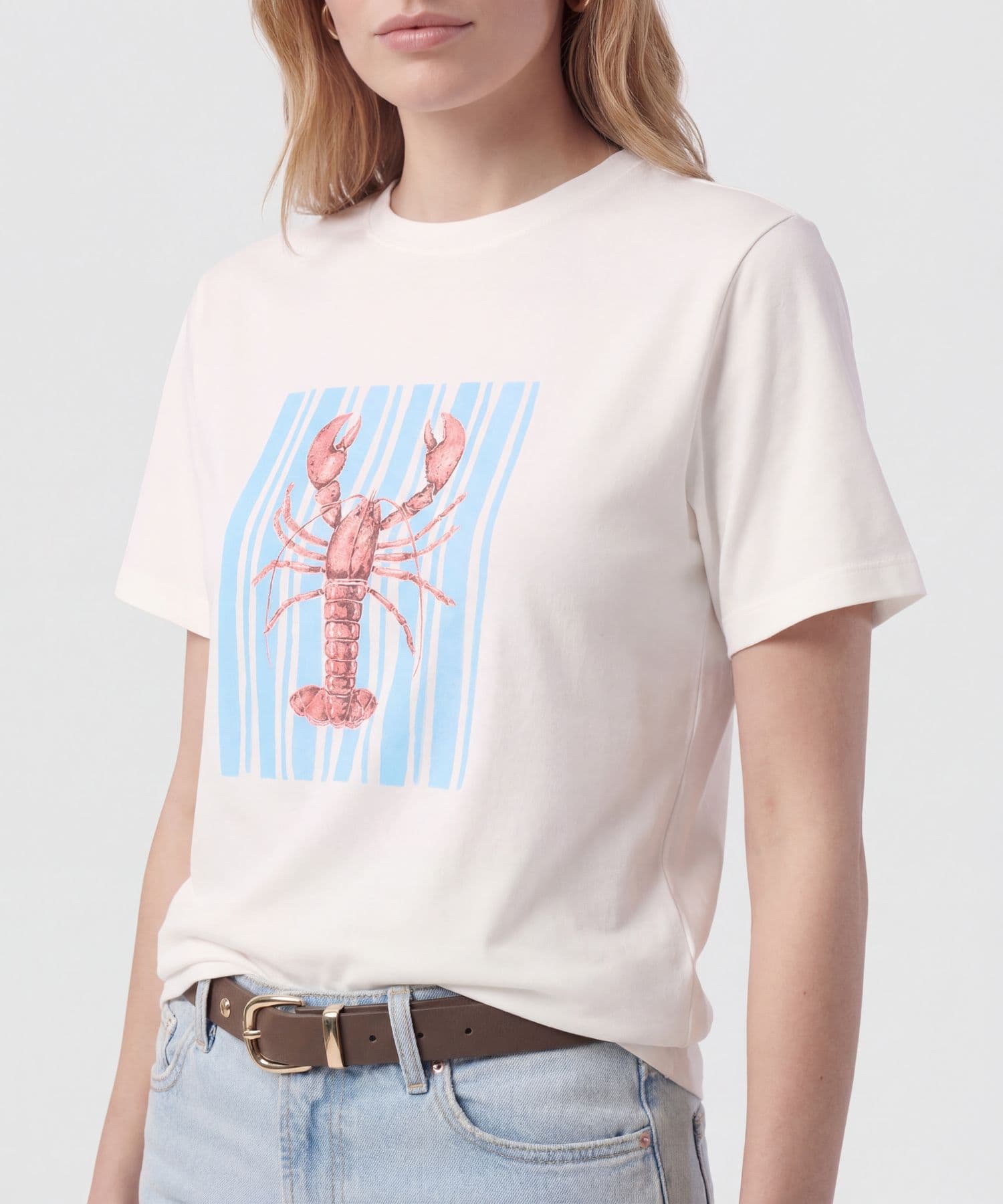 Camiseta Lumbre de Ciudad blanco para mujer, vista 3
