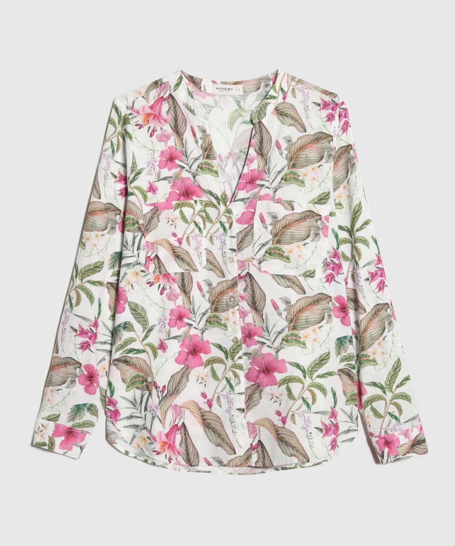 Blusa Orquídea Contemporáneo azul índigo para mujer, vista 6