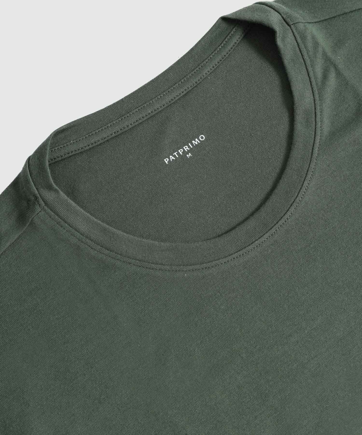 Camiseta Tierra Minimalista verde oliva para hombre, vista 5