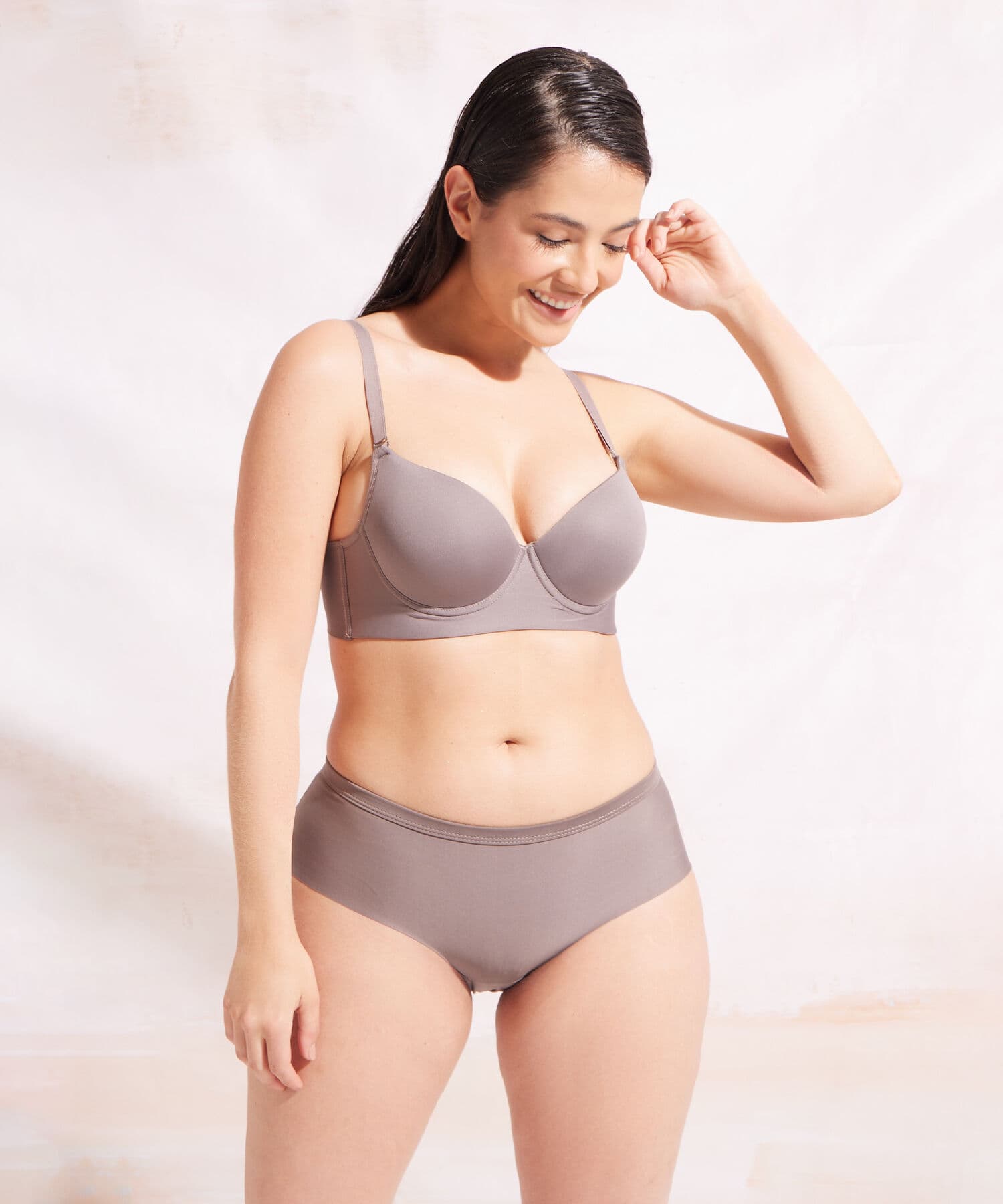 Ropa interior Bahía Edición Lino café para mujer, vista 7