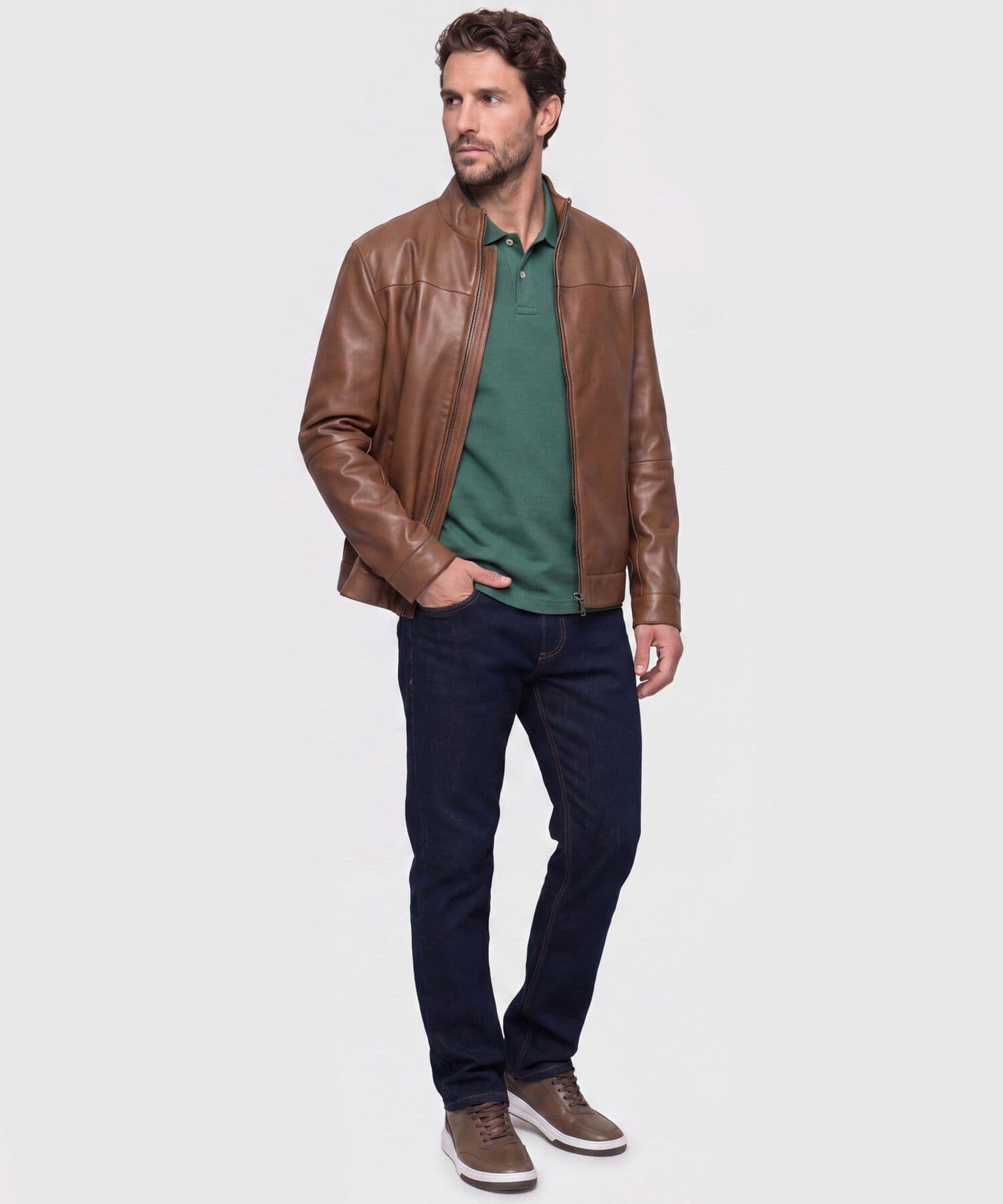 Polo Solana de Ciudad verde oliva para hombre, vista 2