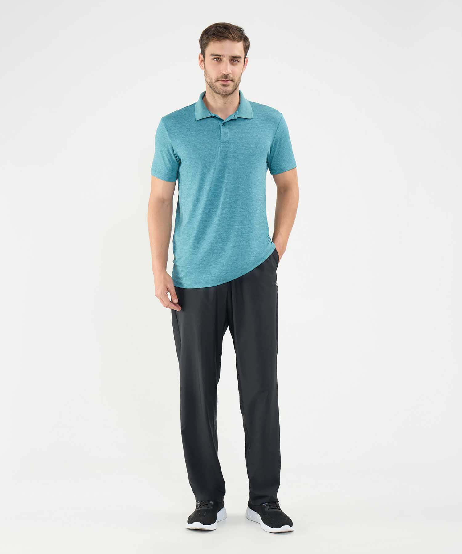 Polo Cedro Fluido verde oliva para hombre, vista 2