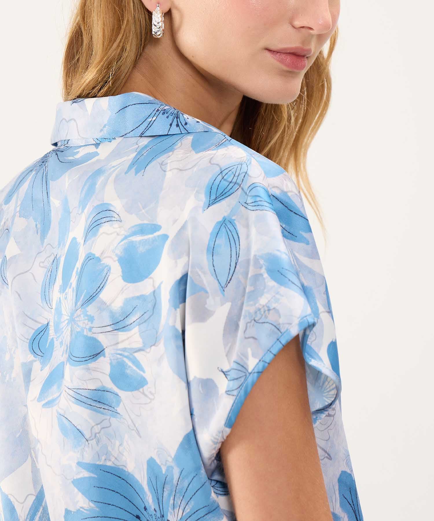 Blusa Cedro de Viaje azul marino para mujer, vista 5