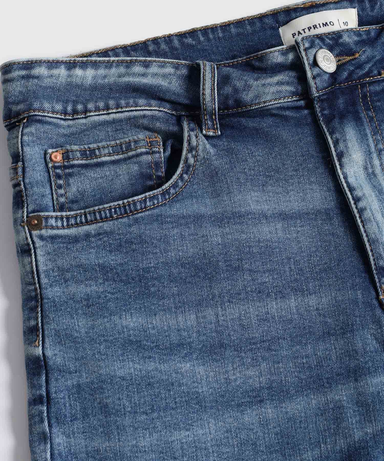 Bermuda Carmín Edición Lino azul marino para mujer, vista 3