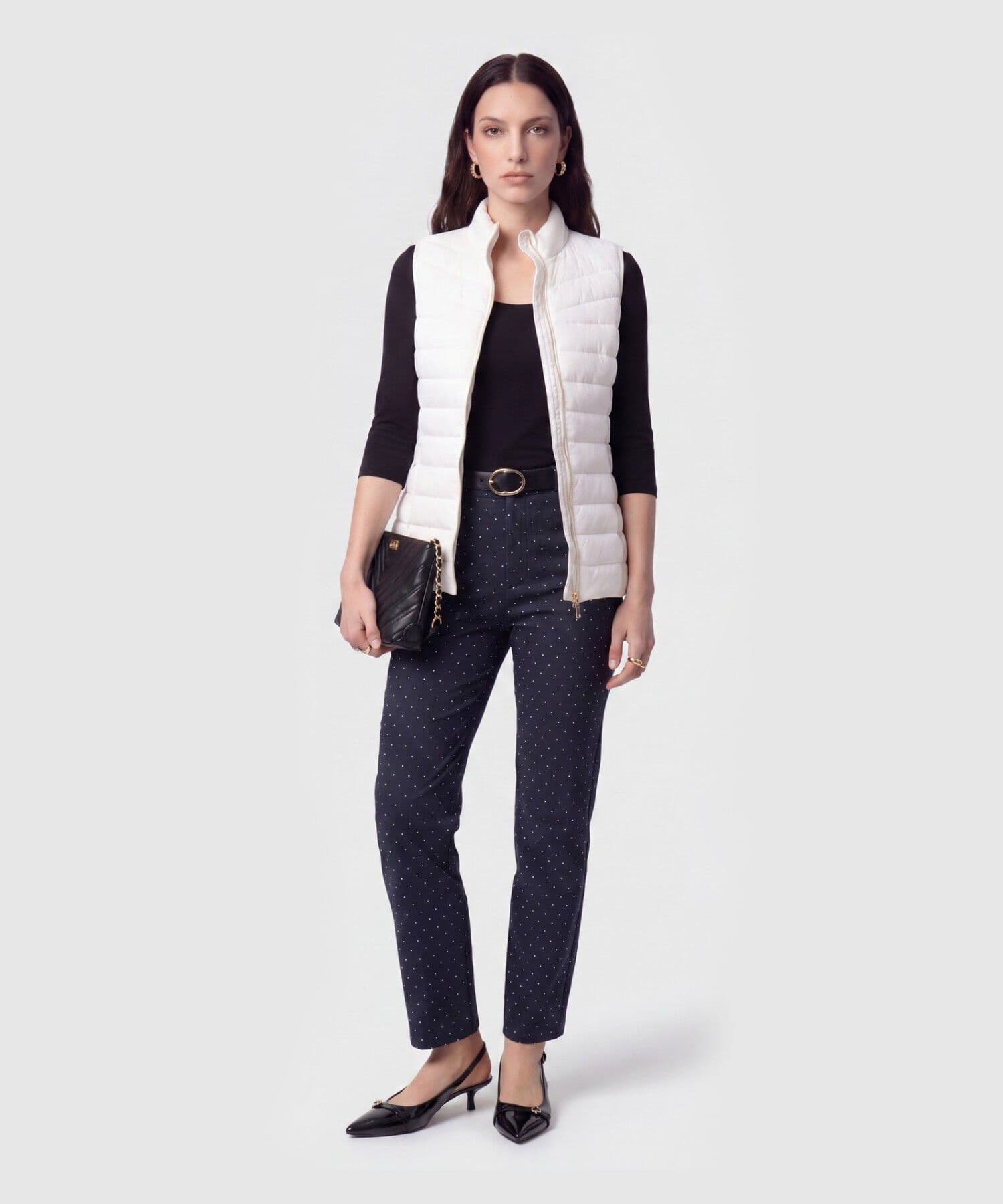 Pantalón Río Sastre negro para mujer, vista 2