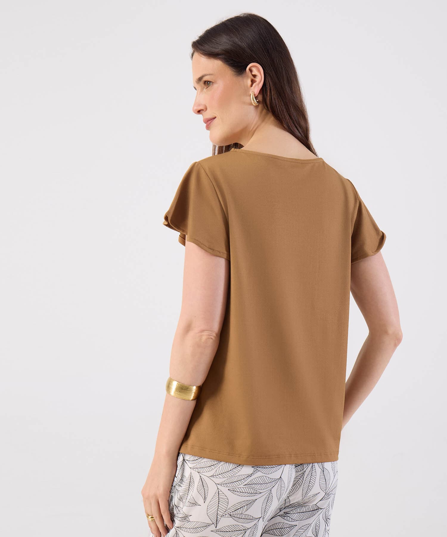 Camiseta Granada Edición Índigo café para mujer, vista 4