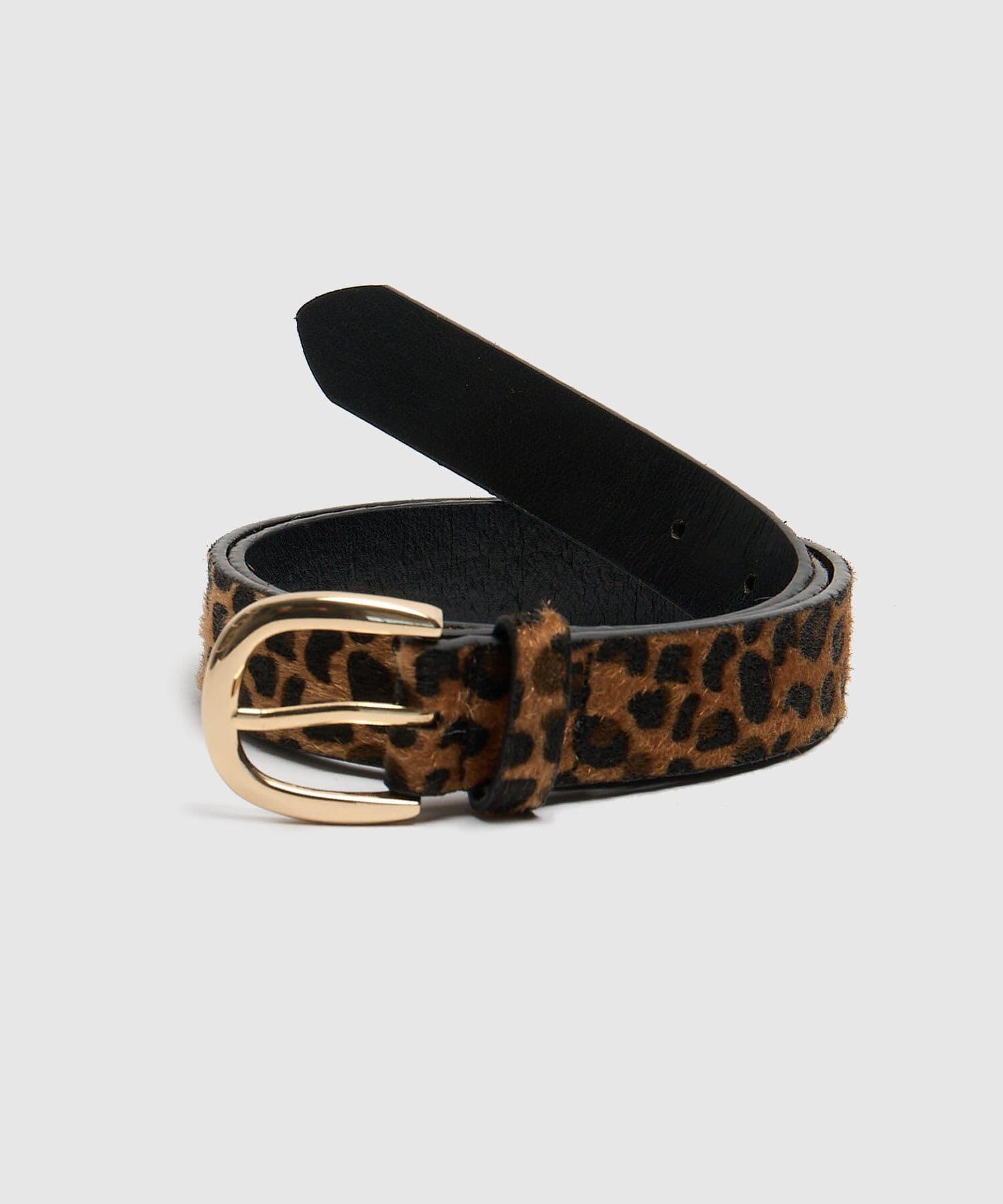 Cinturón Celeste Minimalista café para mujer, vista 3