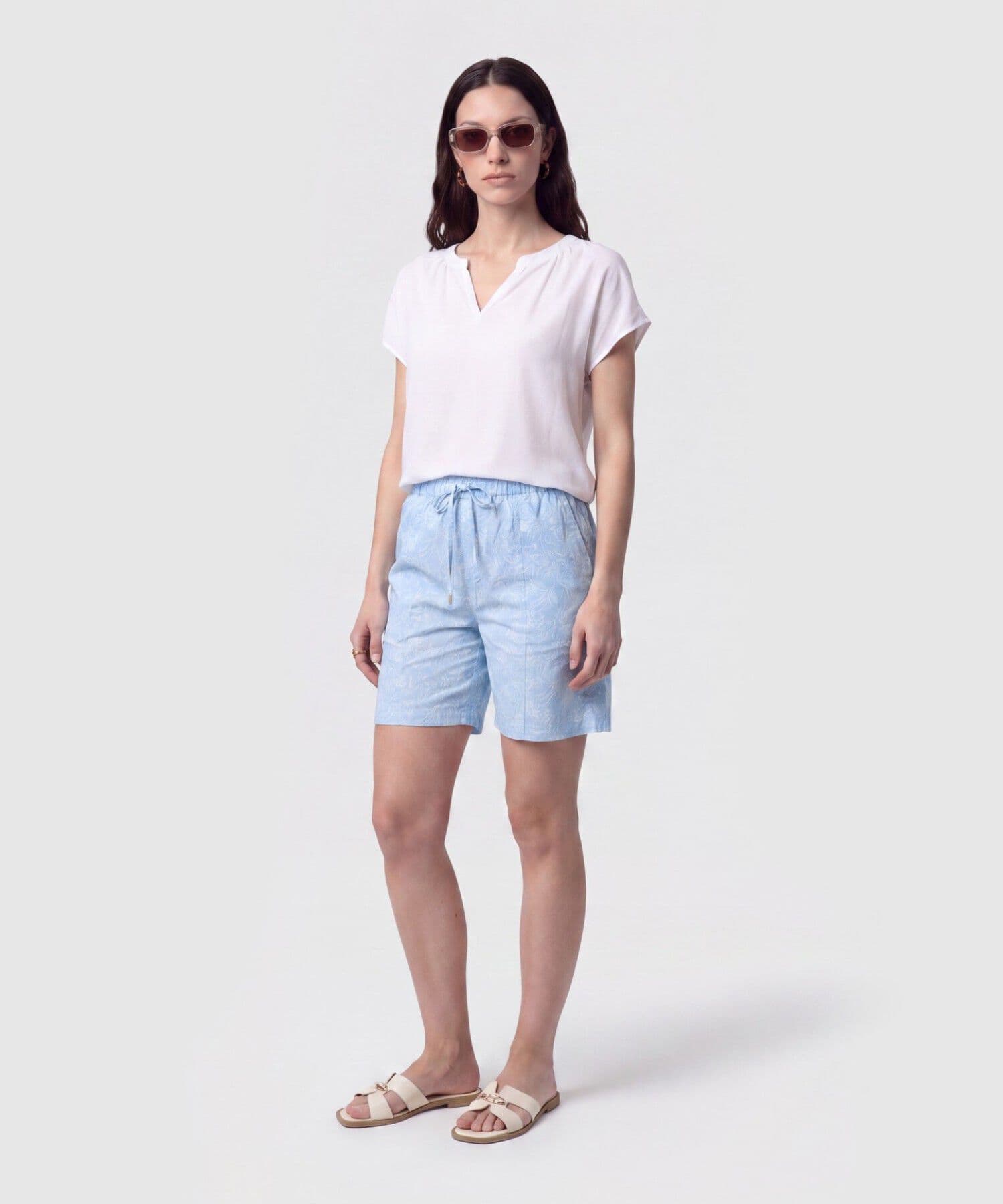 Bermuda Selva Suave azul marino para mujer, vista 2