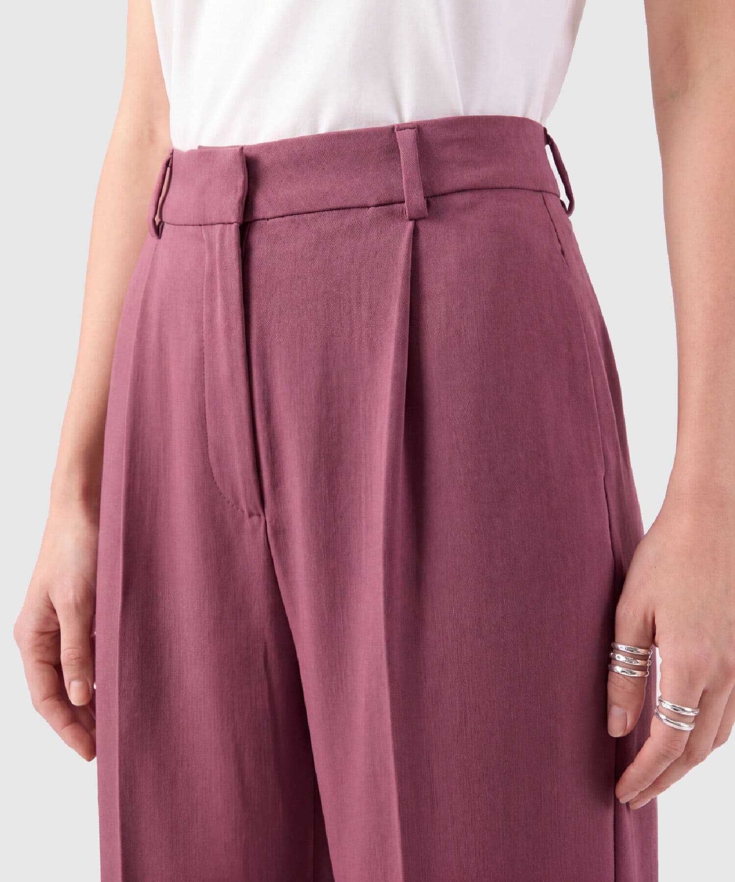 Pantalón Serena Relajado verde oliva para mujer, vista 3
