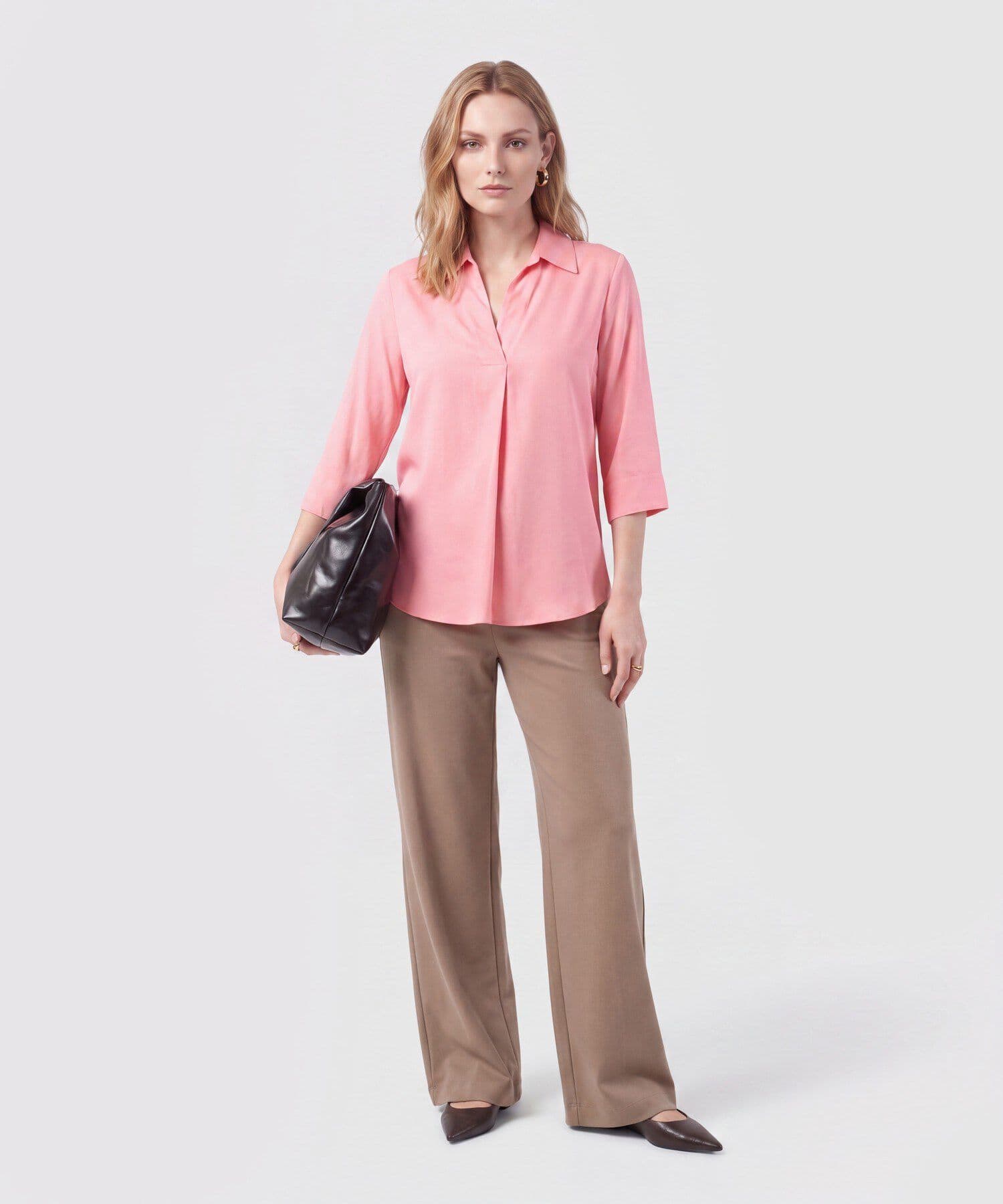 Blusa Horizonte Edición Índigo rosa empolvado para mujer, vista 2