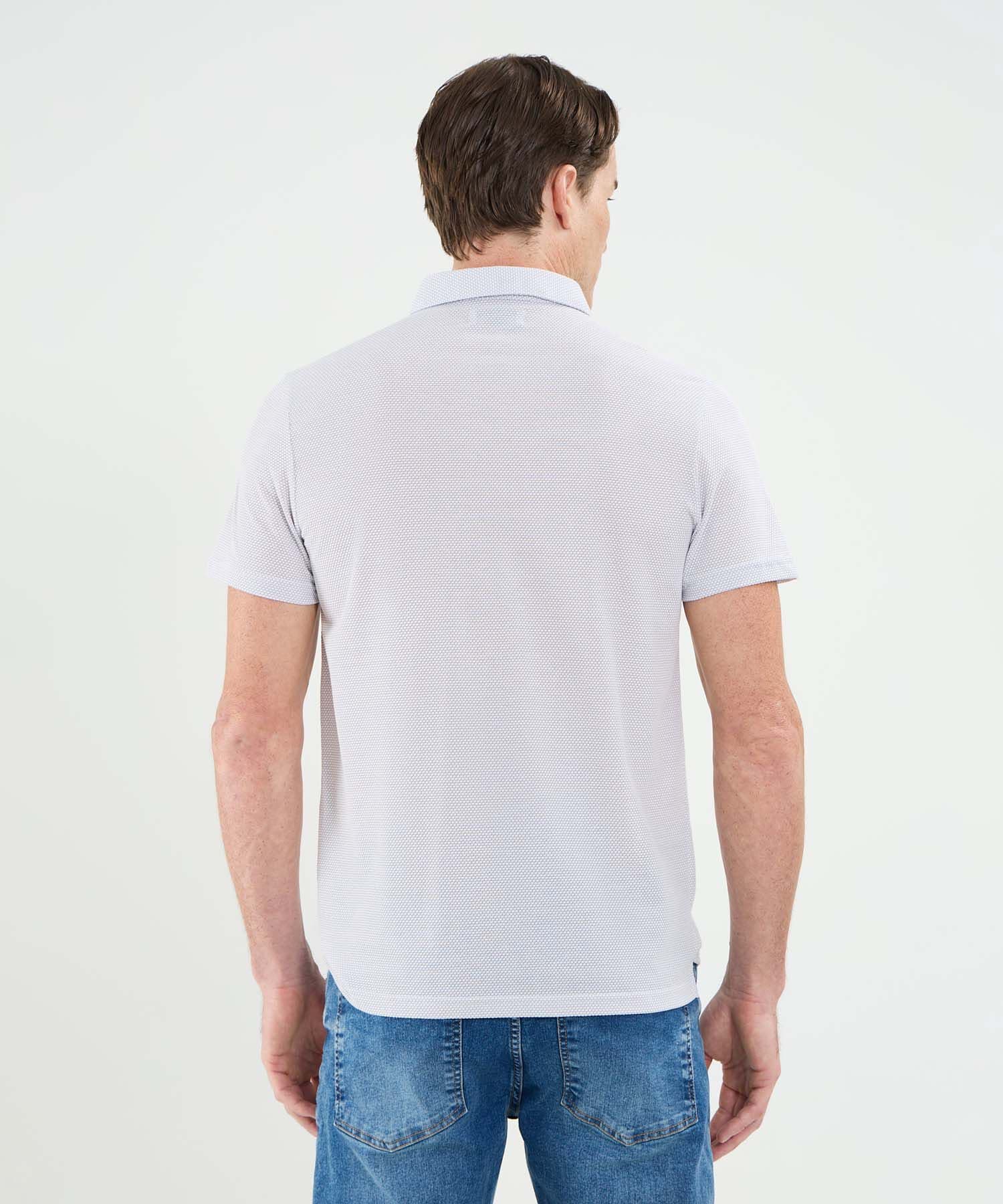 Polo Salina Natural blanco para hombre, vista 4