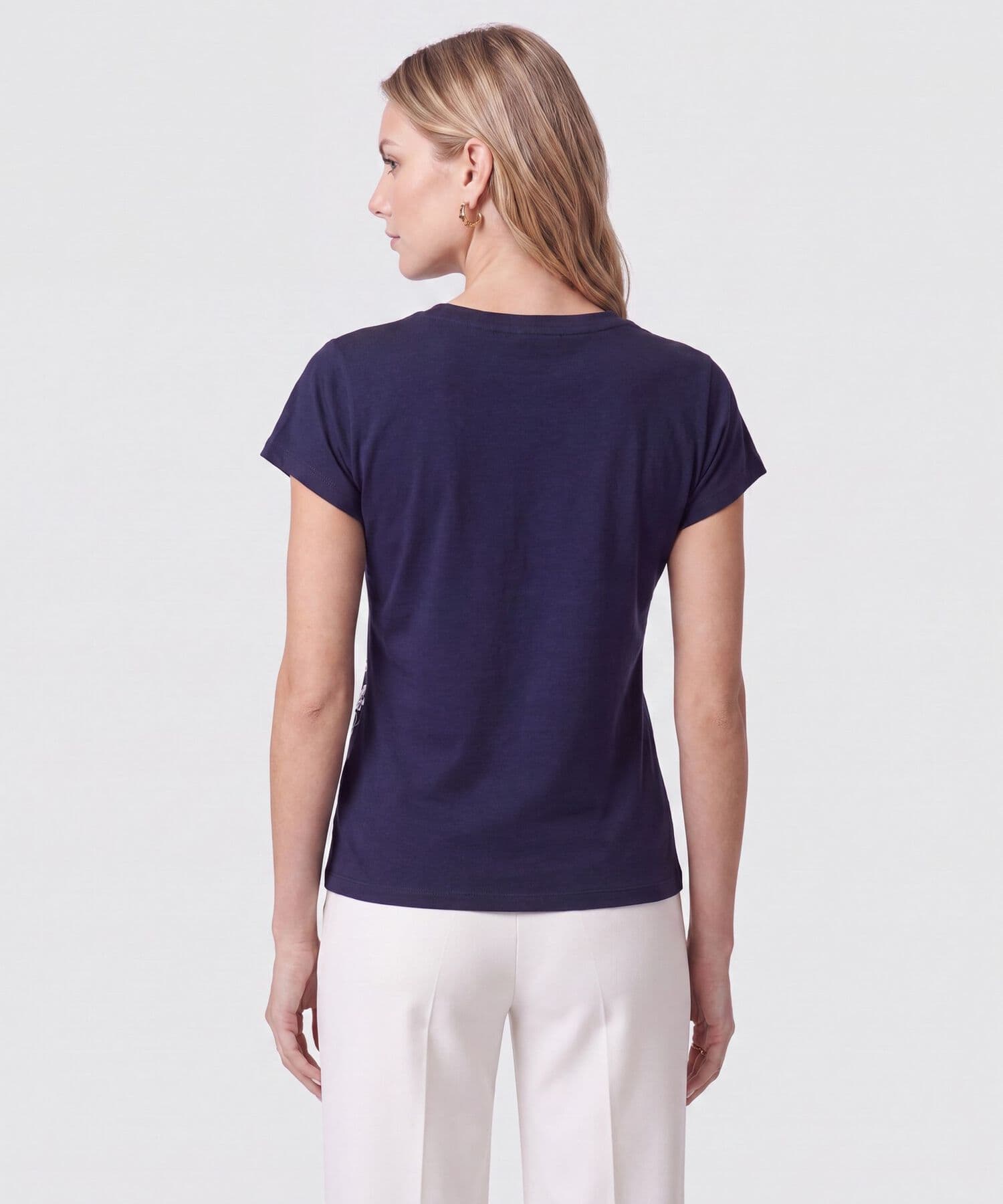 Camiseta Valle Esencial azul marino para mujer, vista 4