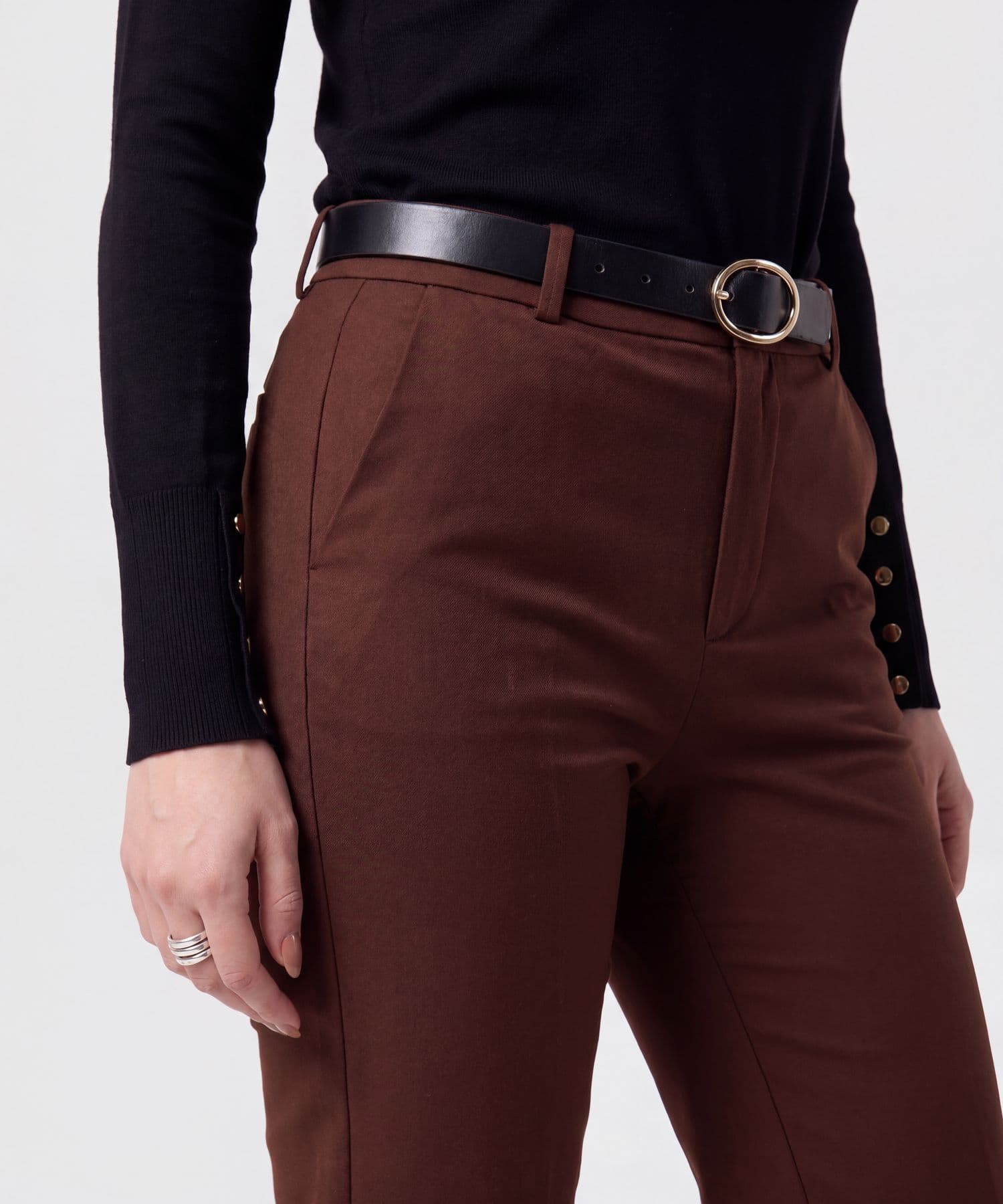 Pantalón Julieta de Noche café para mujer, vista 3