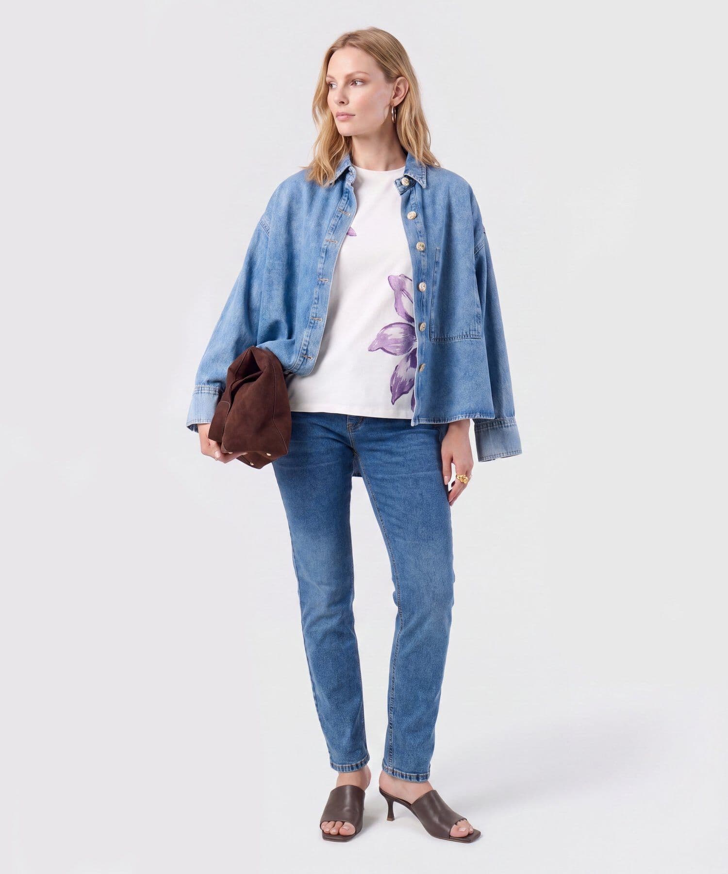 Jean Cedro Clásico azul marino para mujer, vista 2