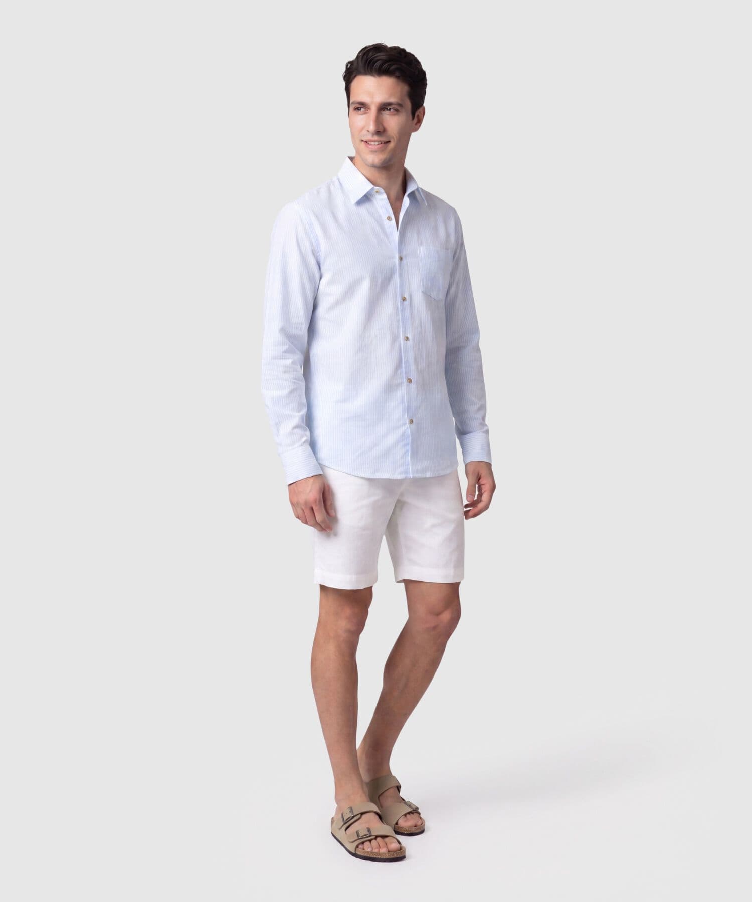Camisa Serena Ligero azul marino para hombre, vista 2