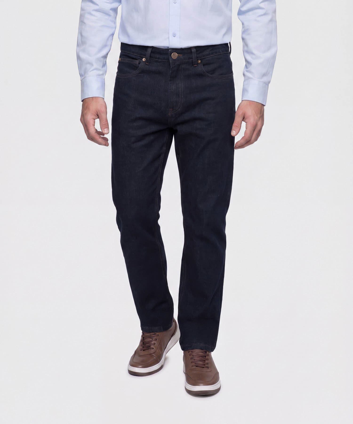 Jean Cobalto de Noche azul marino para hombre, vista 3
