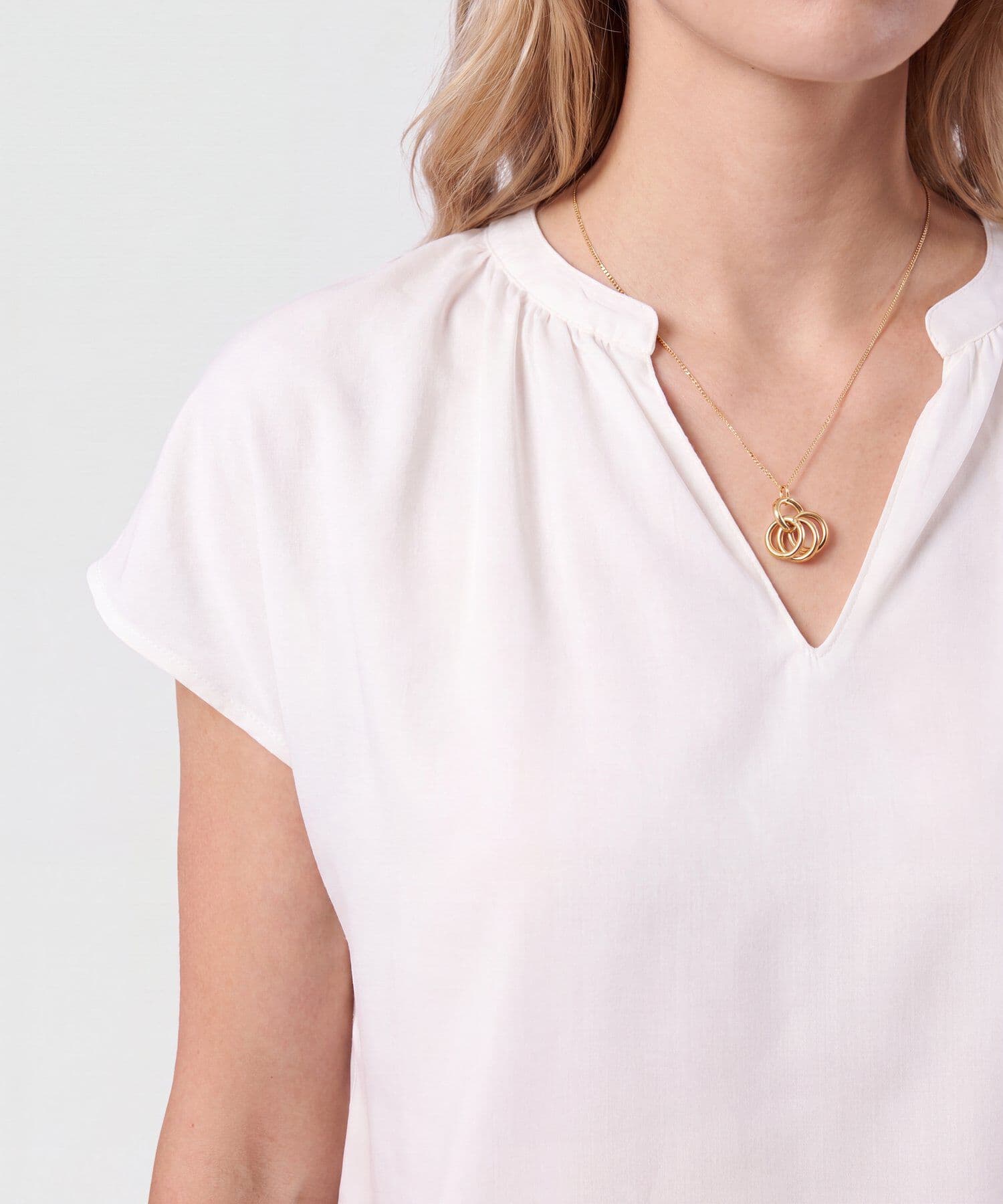 Blusa Valle Texturizado blanco para mujer, vista 3