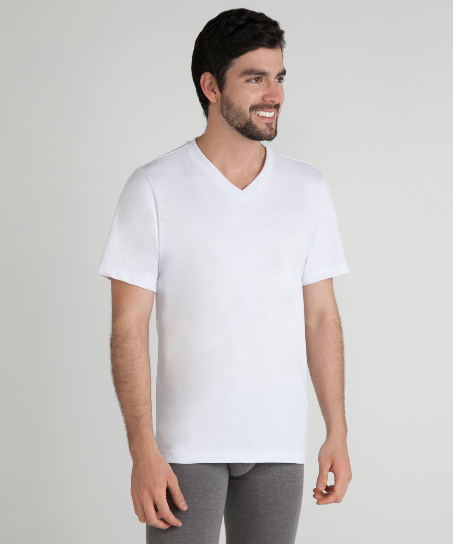 Camiseta Elisa Relajado blanco para hombre, vista principal