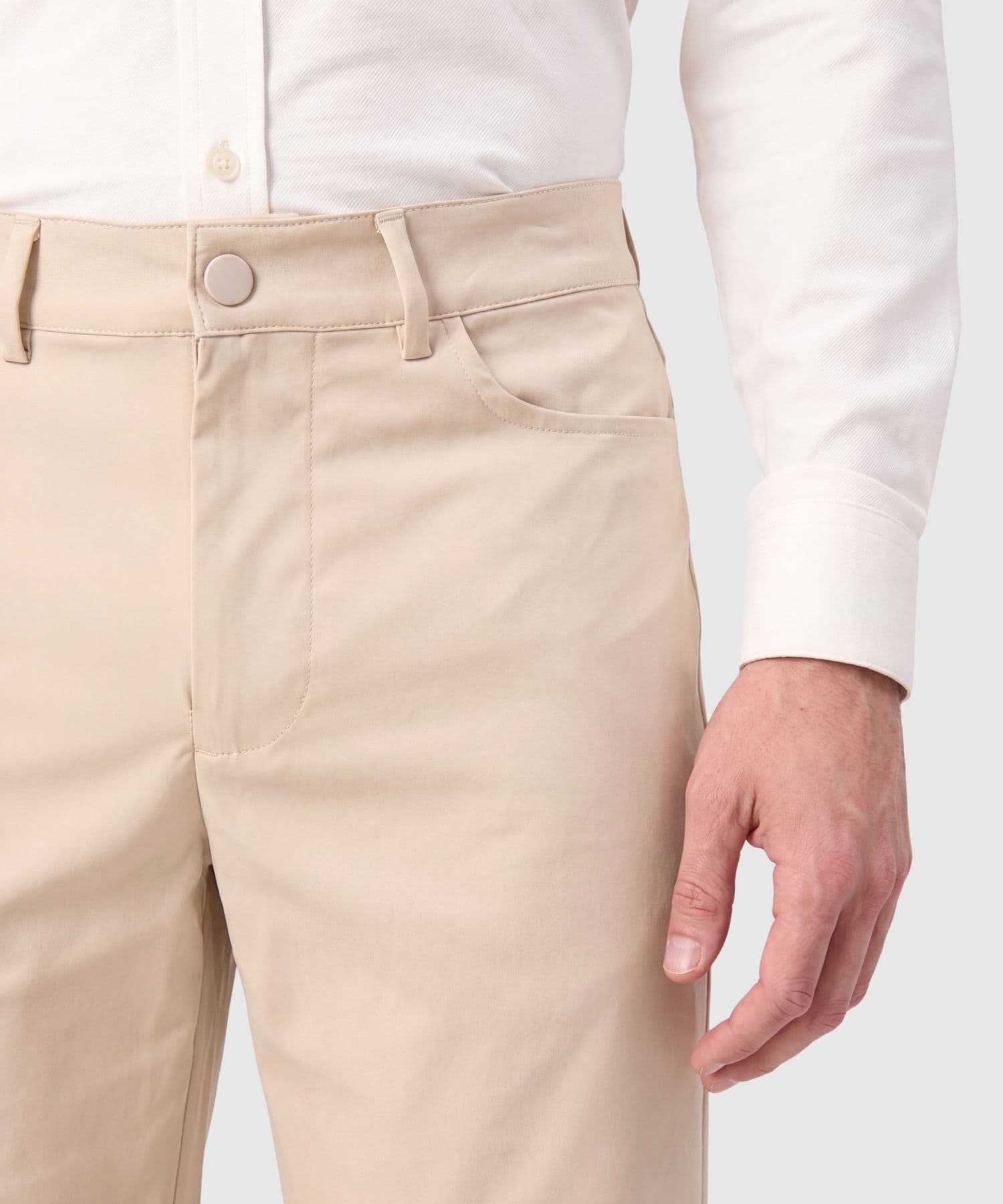 Bermuda Violeta Clásico café para hombre, vista 3