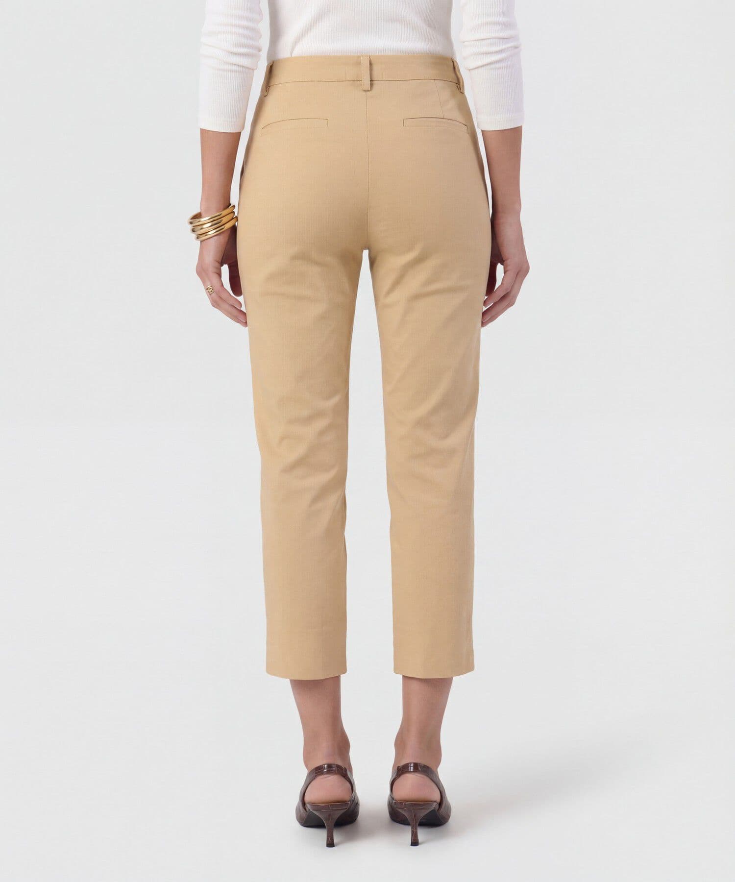 Pantalón Emilia Contemporáneo café para mujer, vista 4