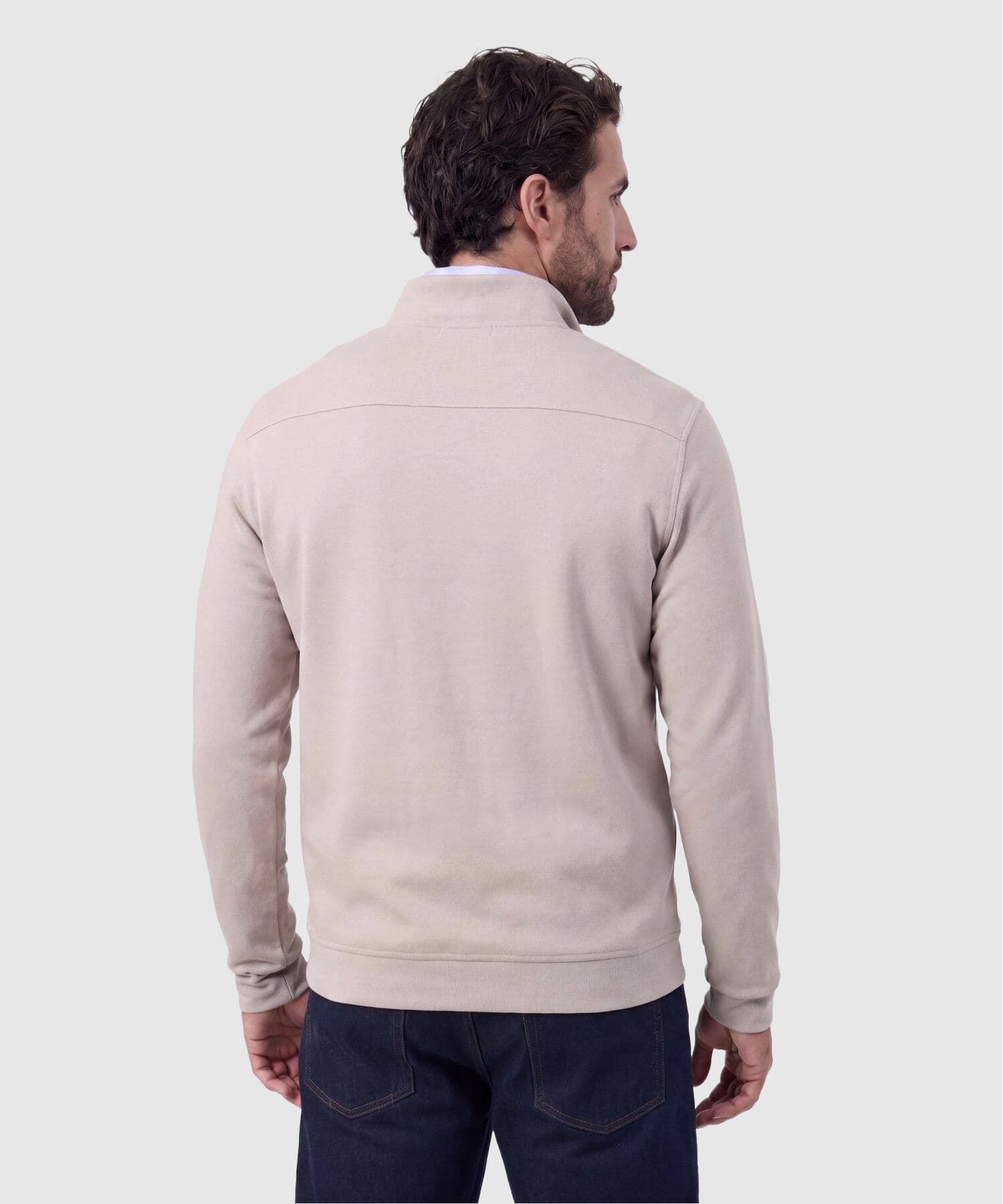 Buzo Elisa Fluido café para hombre, vista 4