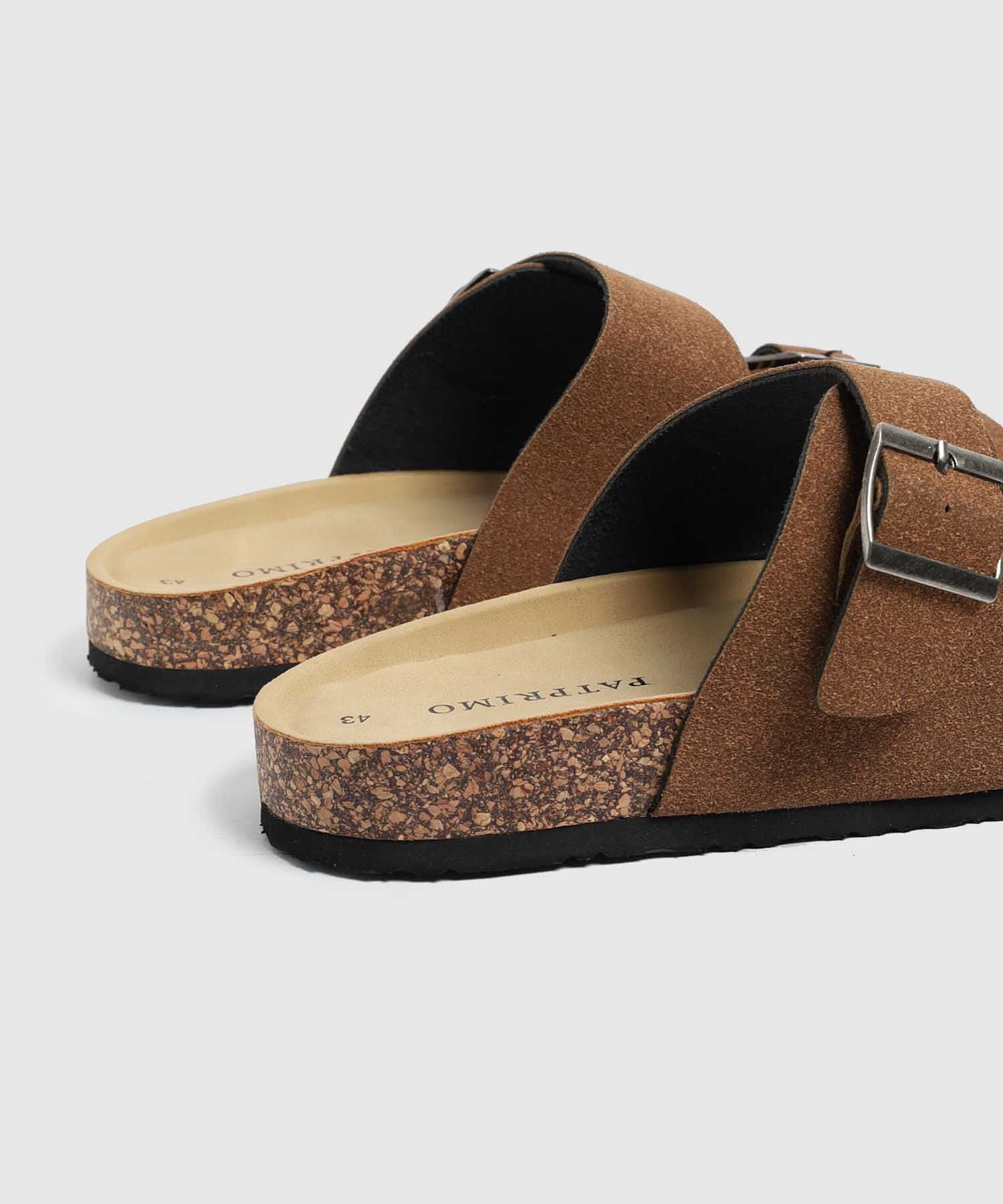 Sandalia Serena Edición Lino café para hombre, vista 4