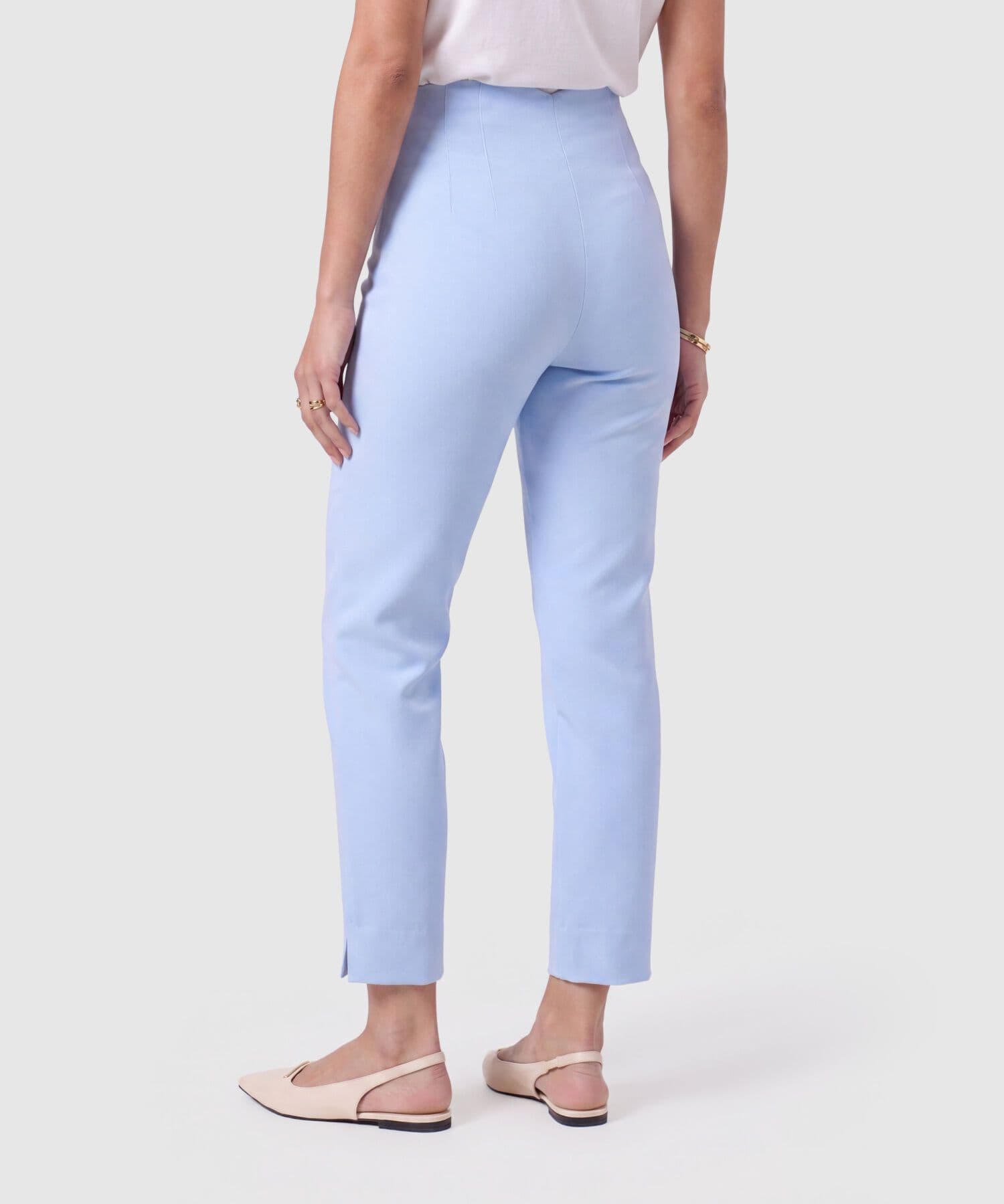 Pantalón Niebla Contemporáneo azul marino para mujer, vista 4
