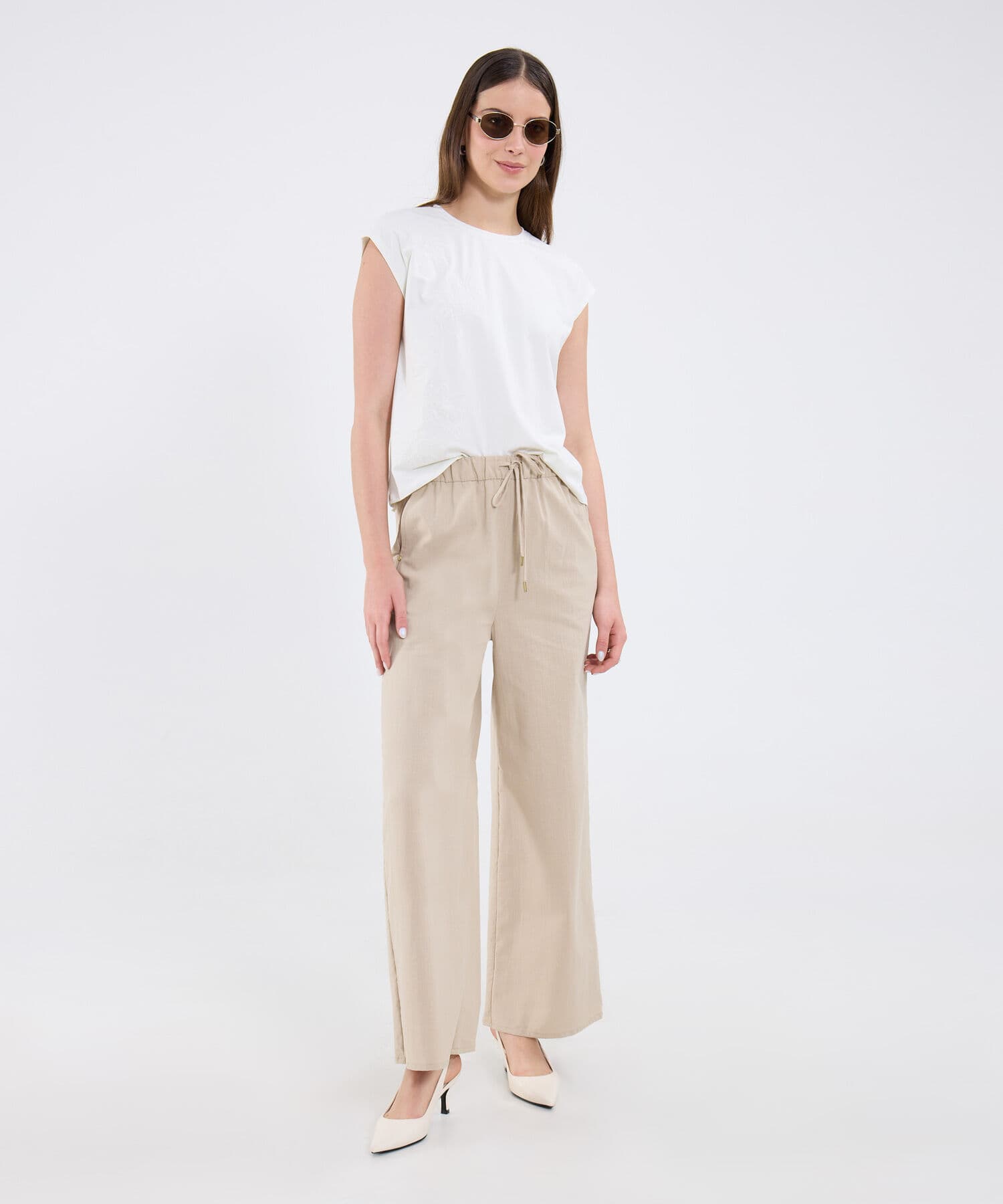 Camiseta Brisa Edición Índigo blanco para mujer, vista 2